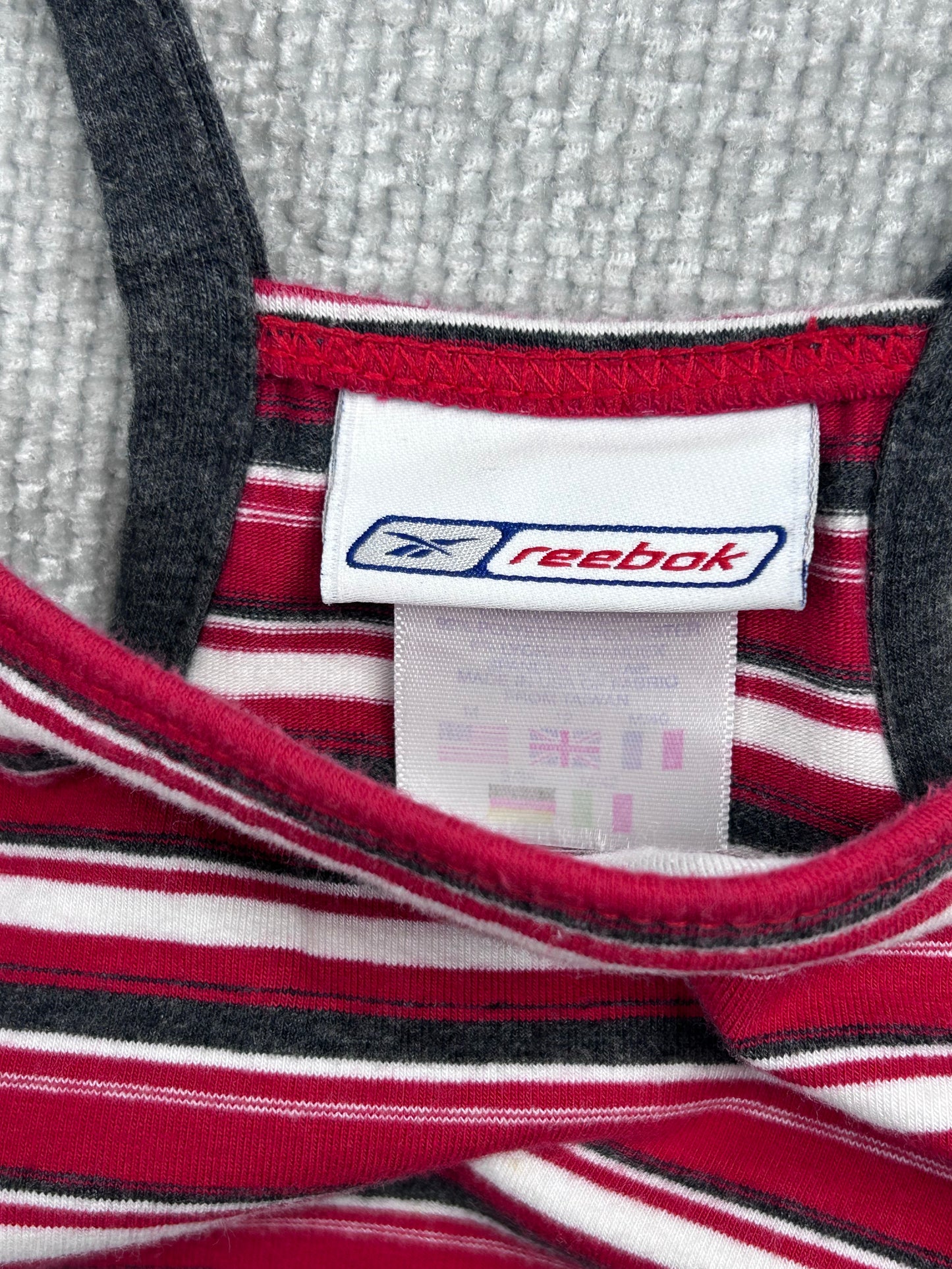 Y2K Reebok Striped Athletic Tank