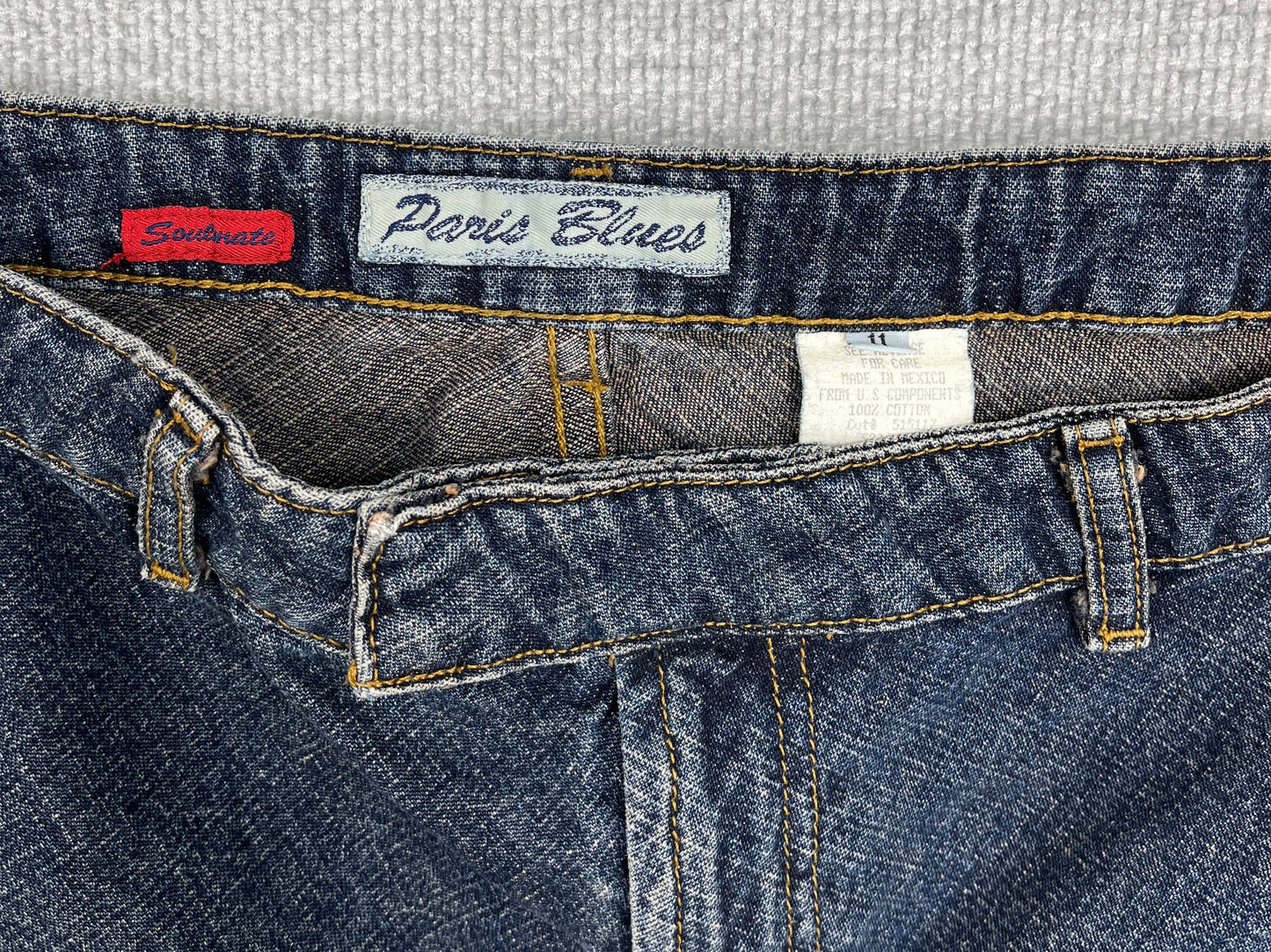 Y2K Denim Mini Skirt 31"