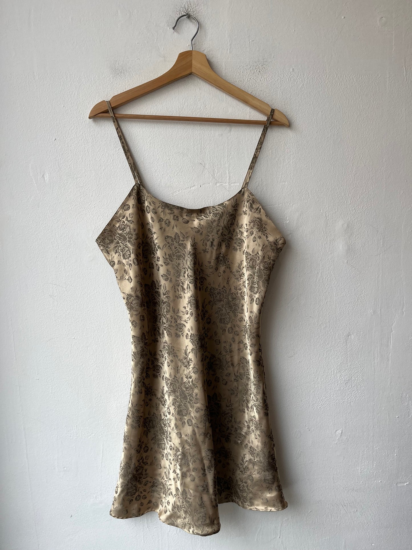 90's Shimmery Gold Dress