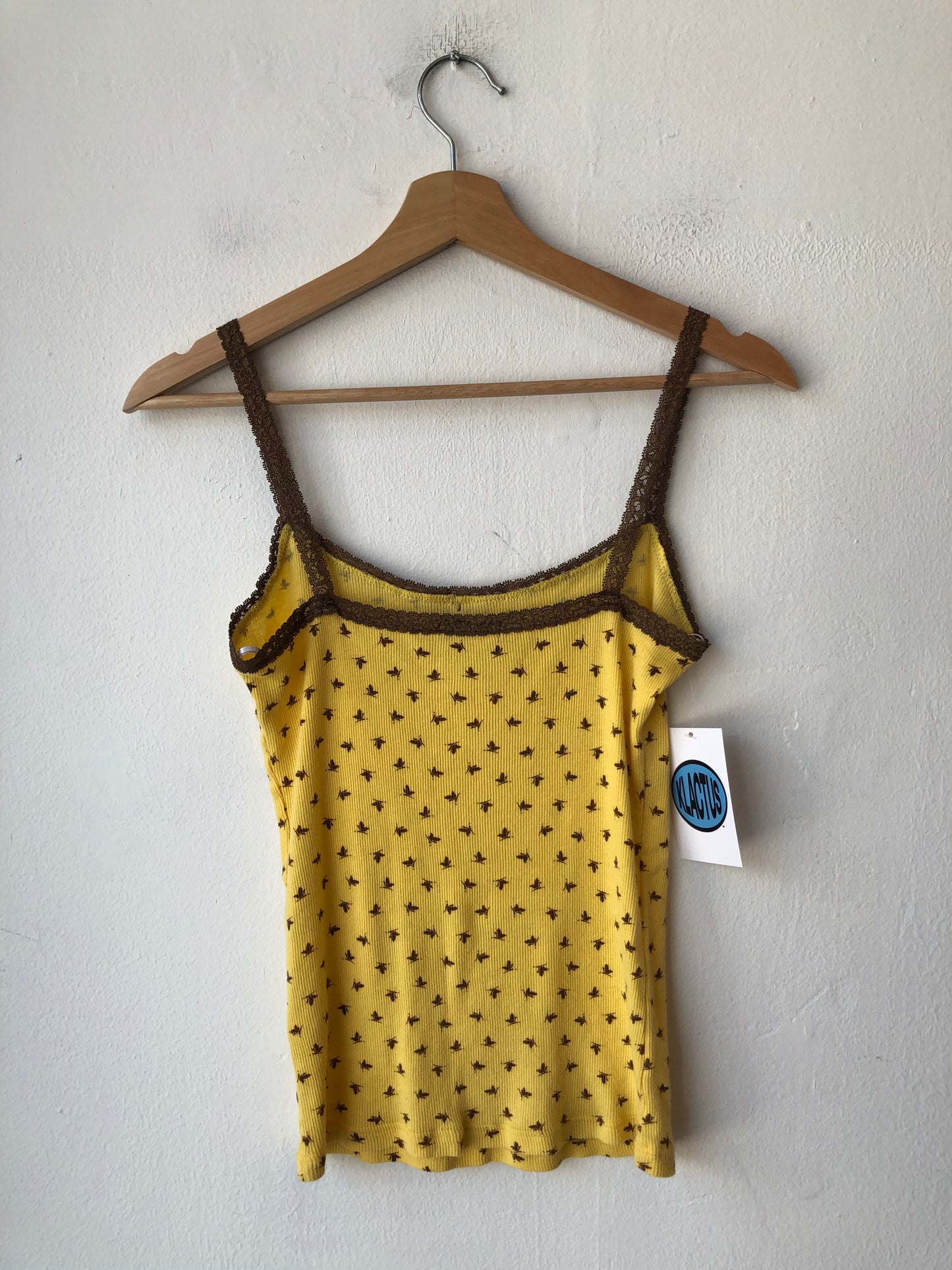 Y2K Yellow Butterfly Tank