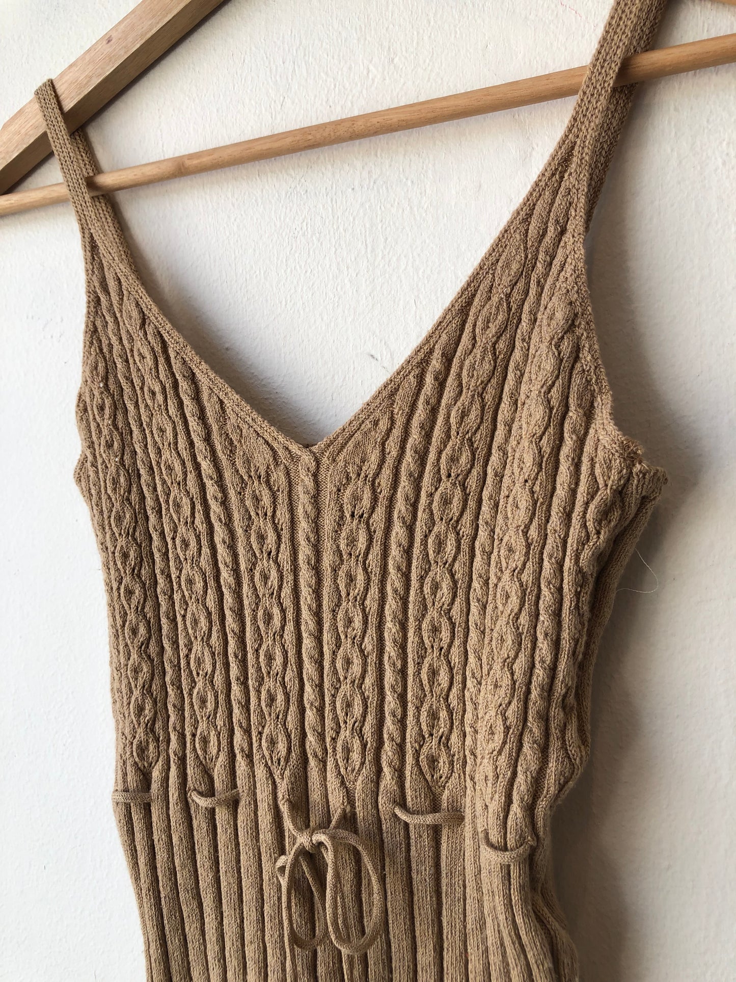 Y2K Cable Knit Tank Top