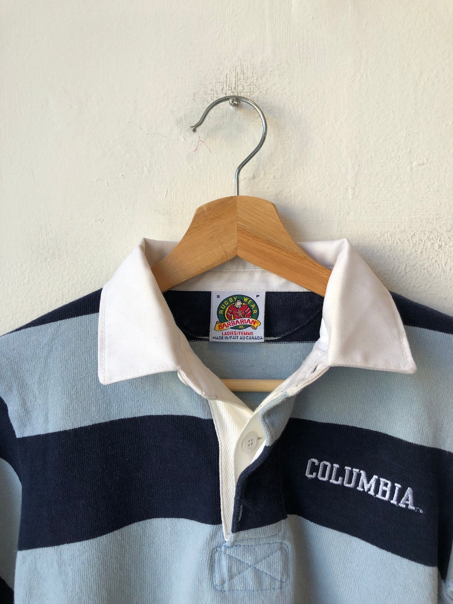 Y2K Columbia Striped Rugby