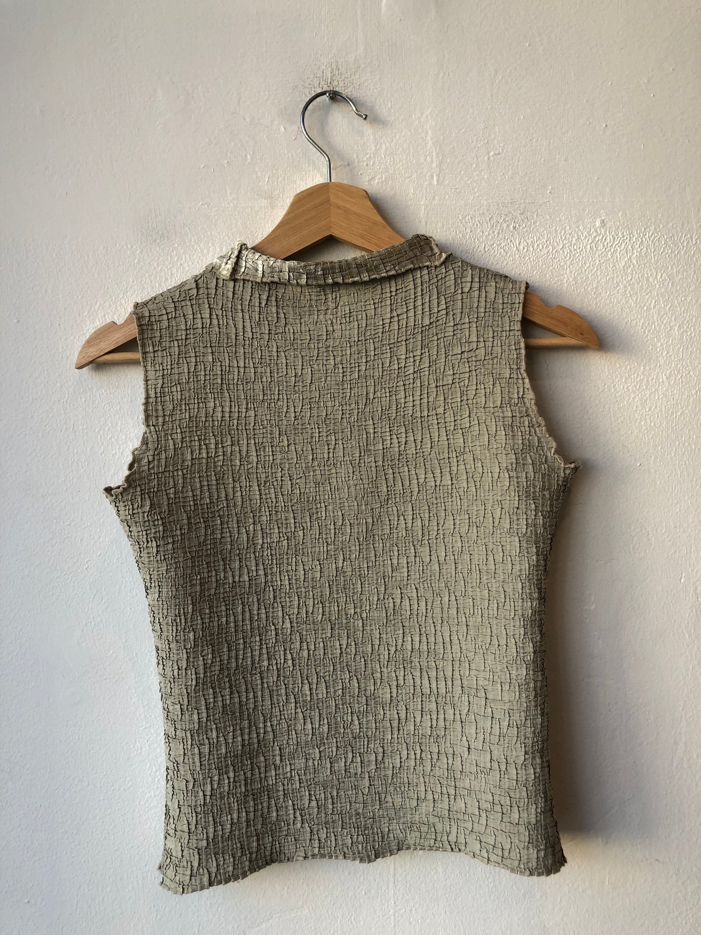 90's Gray Scrunch Tank Top