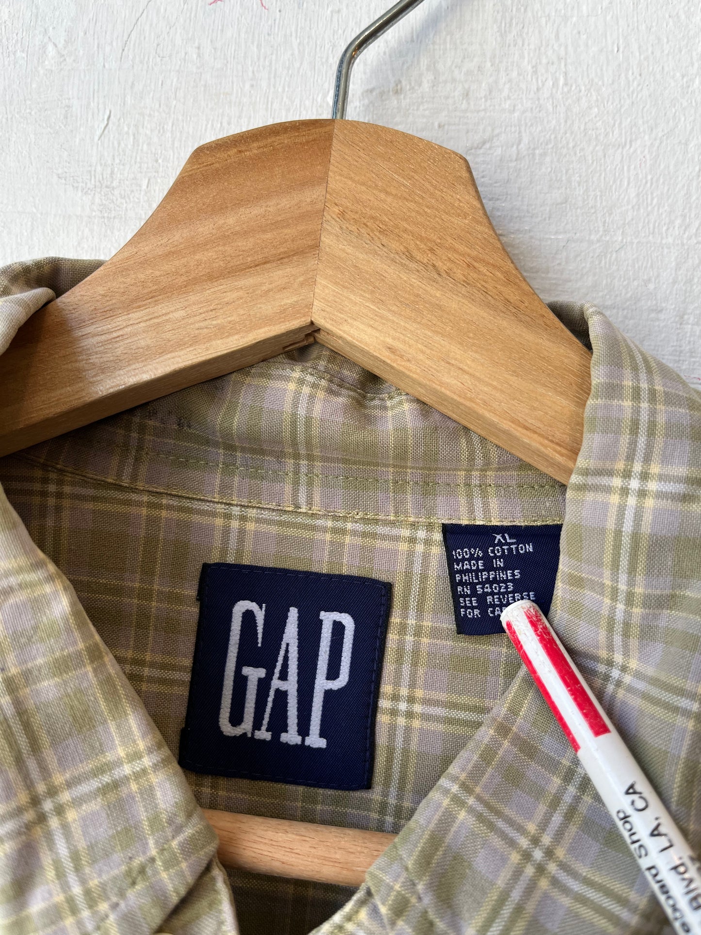90's Plaid GAP Button Up Shirt