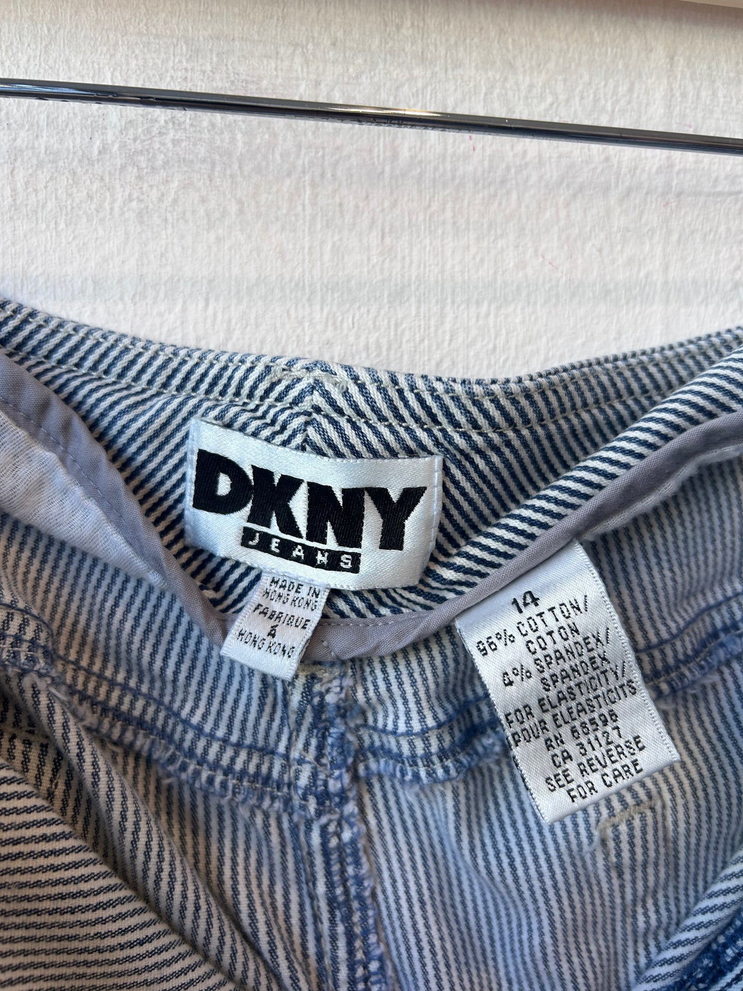 90's Striped Denim Skirt 32"
