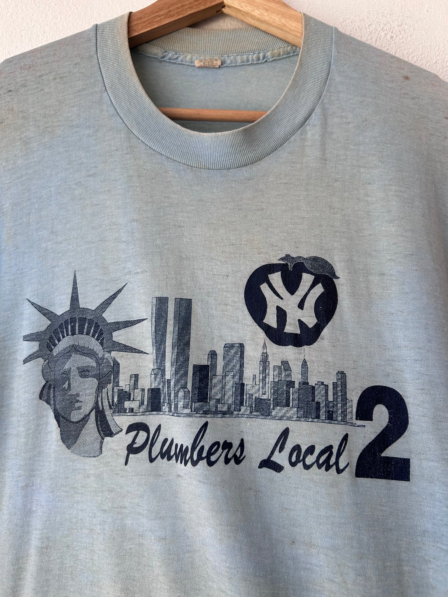 80's NY Plumbers T-Snirt
