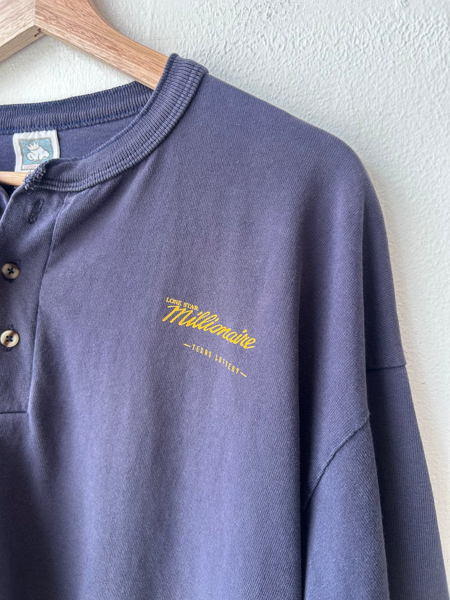 90's Texas Millionaire Henley Shirt