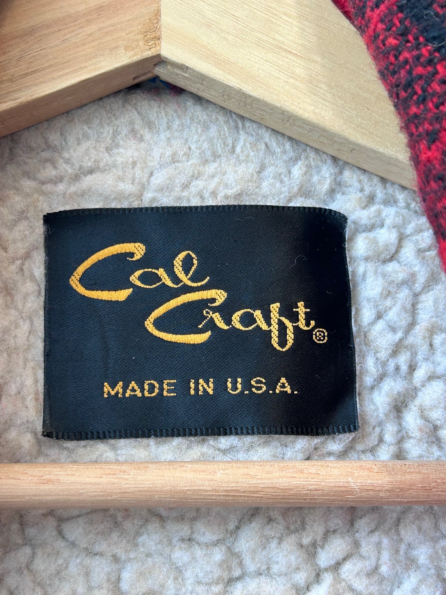 90's Cal Craft Wool Plaid Lined Jacket
