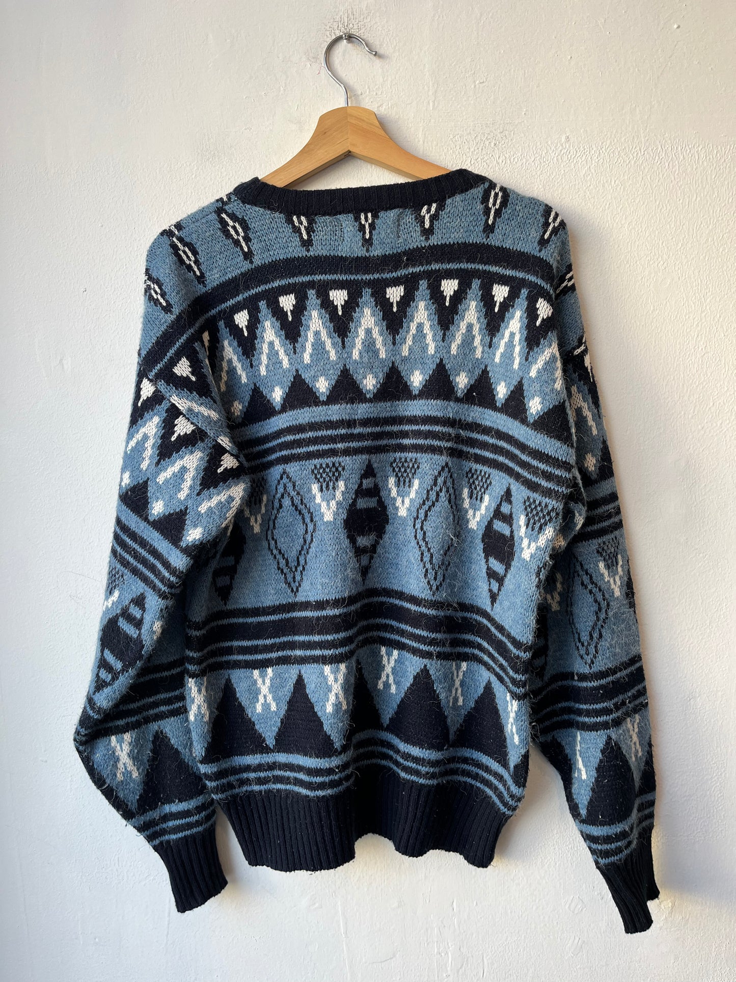 Y2K Blue Knit Sweater