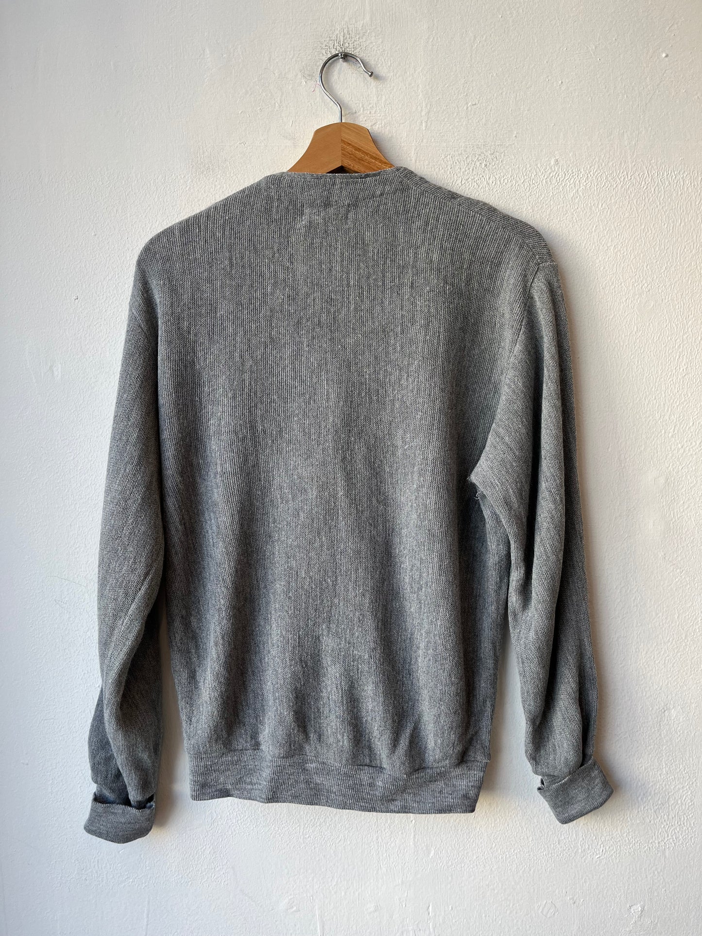 90's Izod Lacoste Gray Cardigan