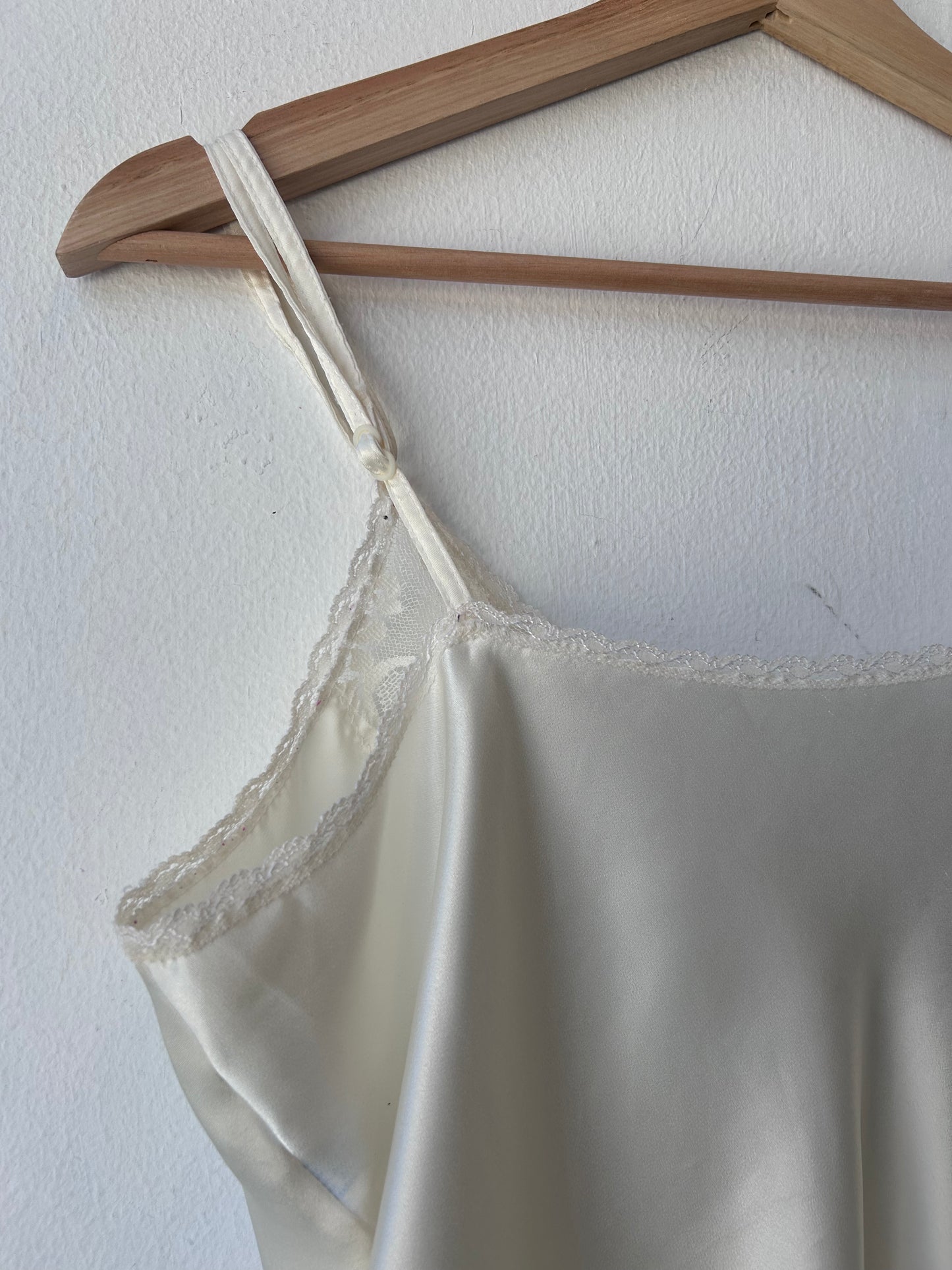 90's White Lace Camisole