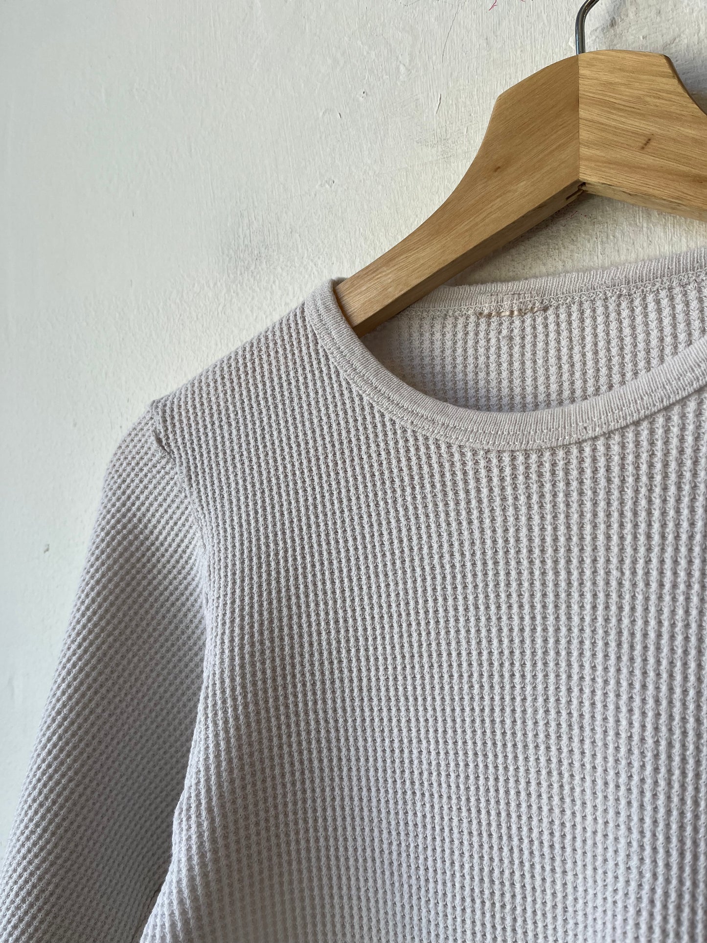 80's White Thermal Shirt
