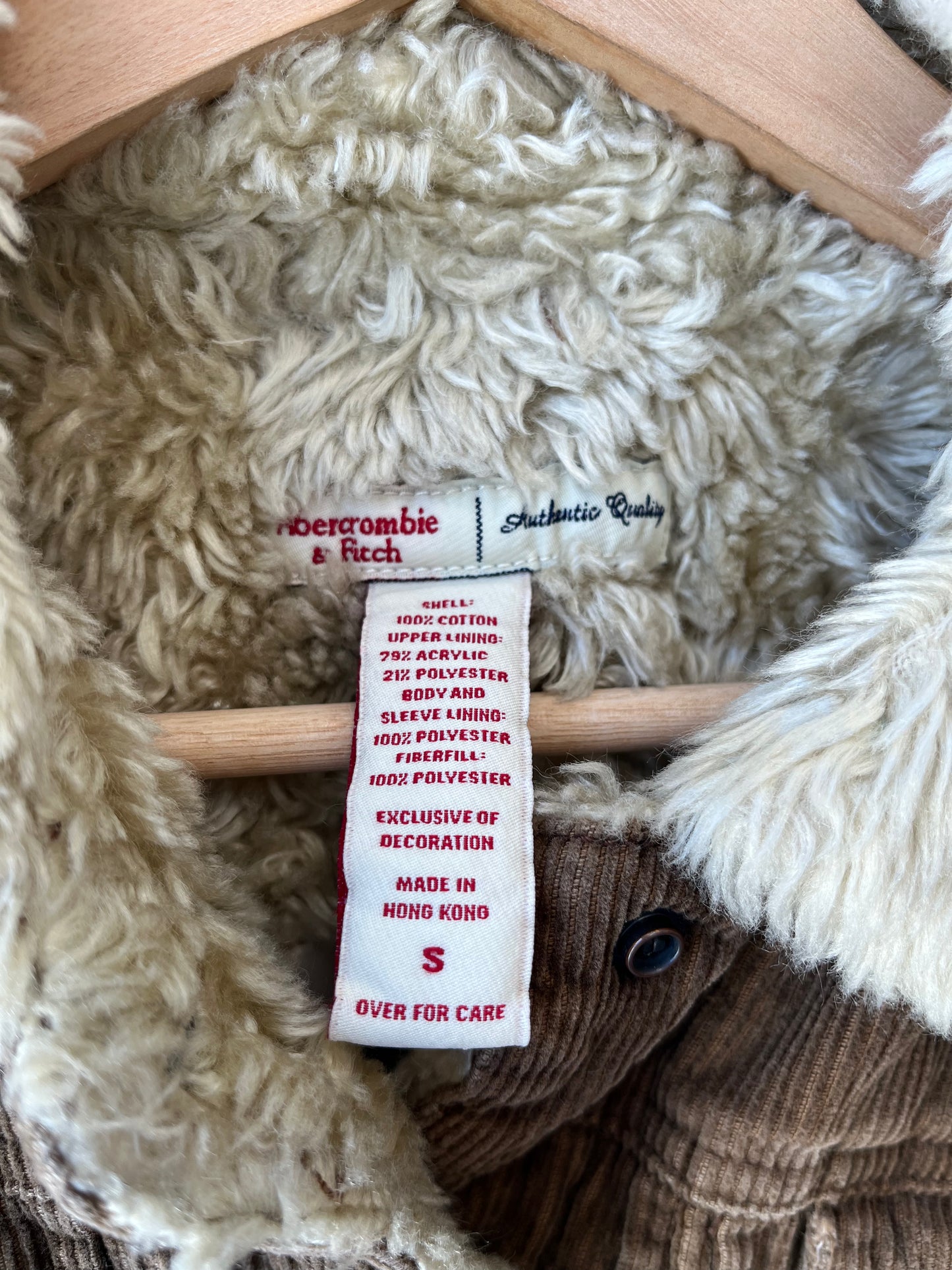 Y2K Abercrombie Corduroy Jacket
