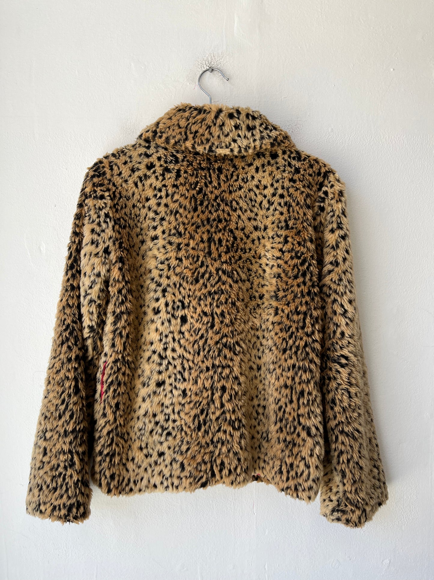 Y2K Fuzzy Leopard Jacket