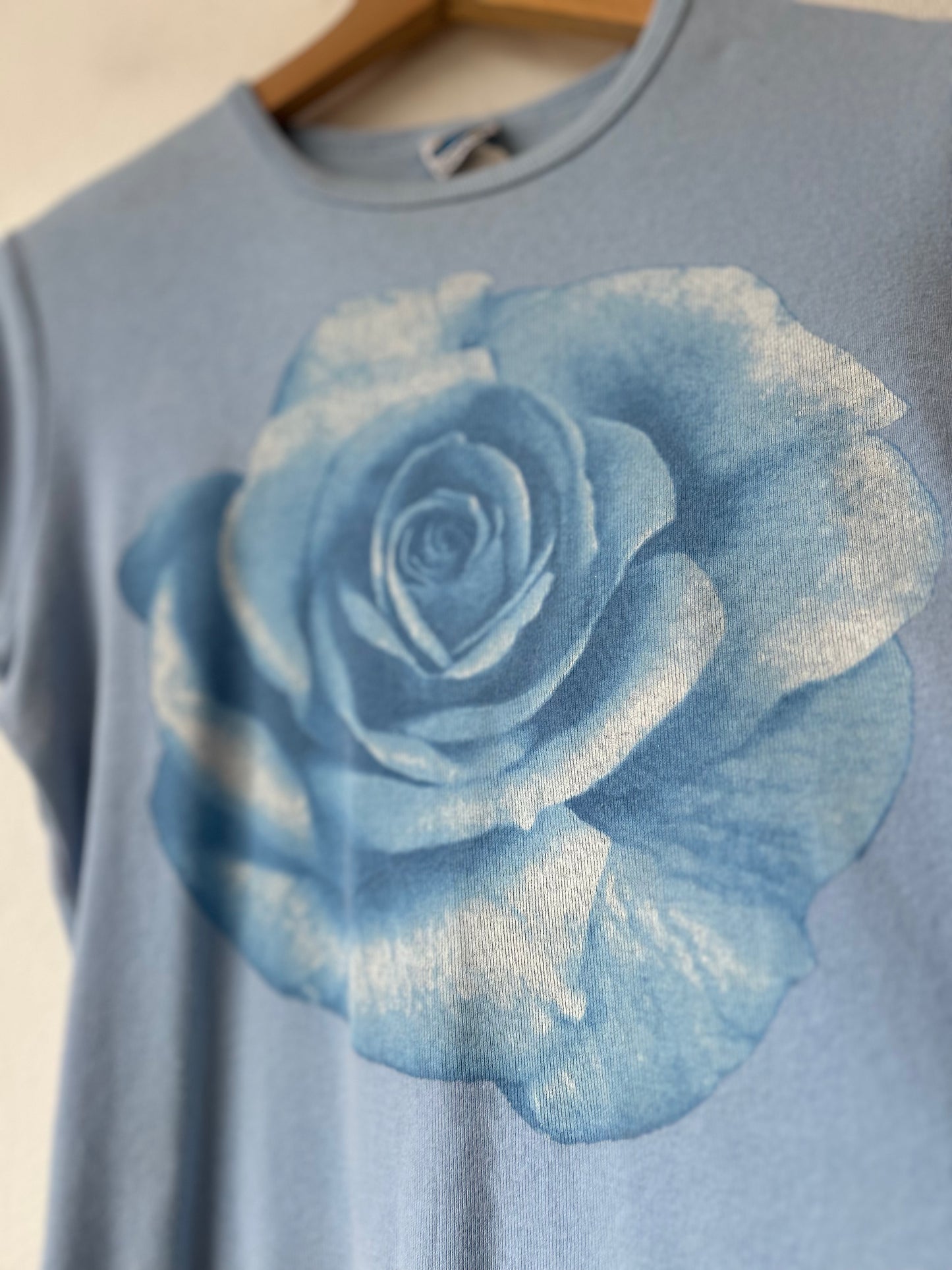90's Blue Rose Top