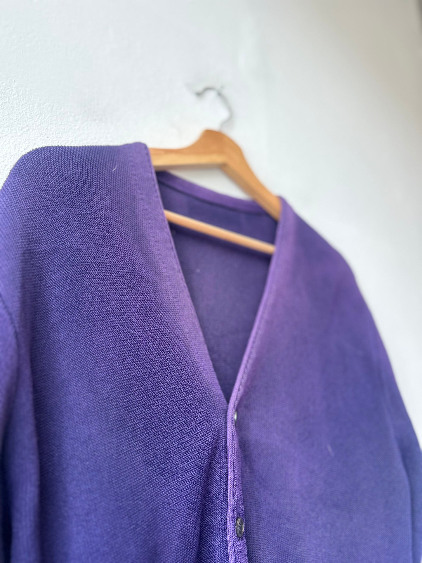 80's Purple Knit Cardigan