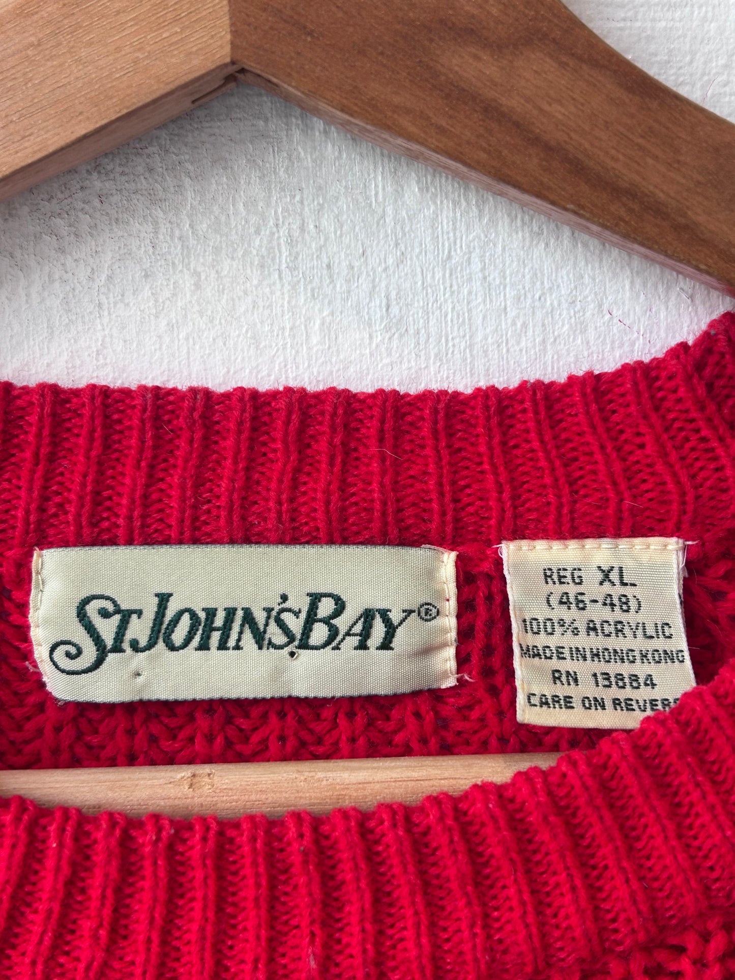 90's Red Knit Sweater
