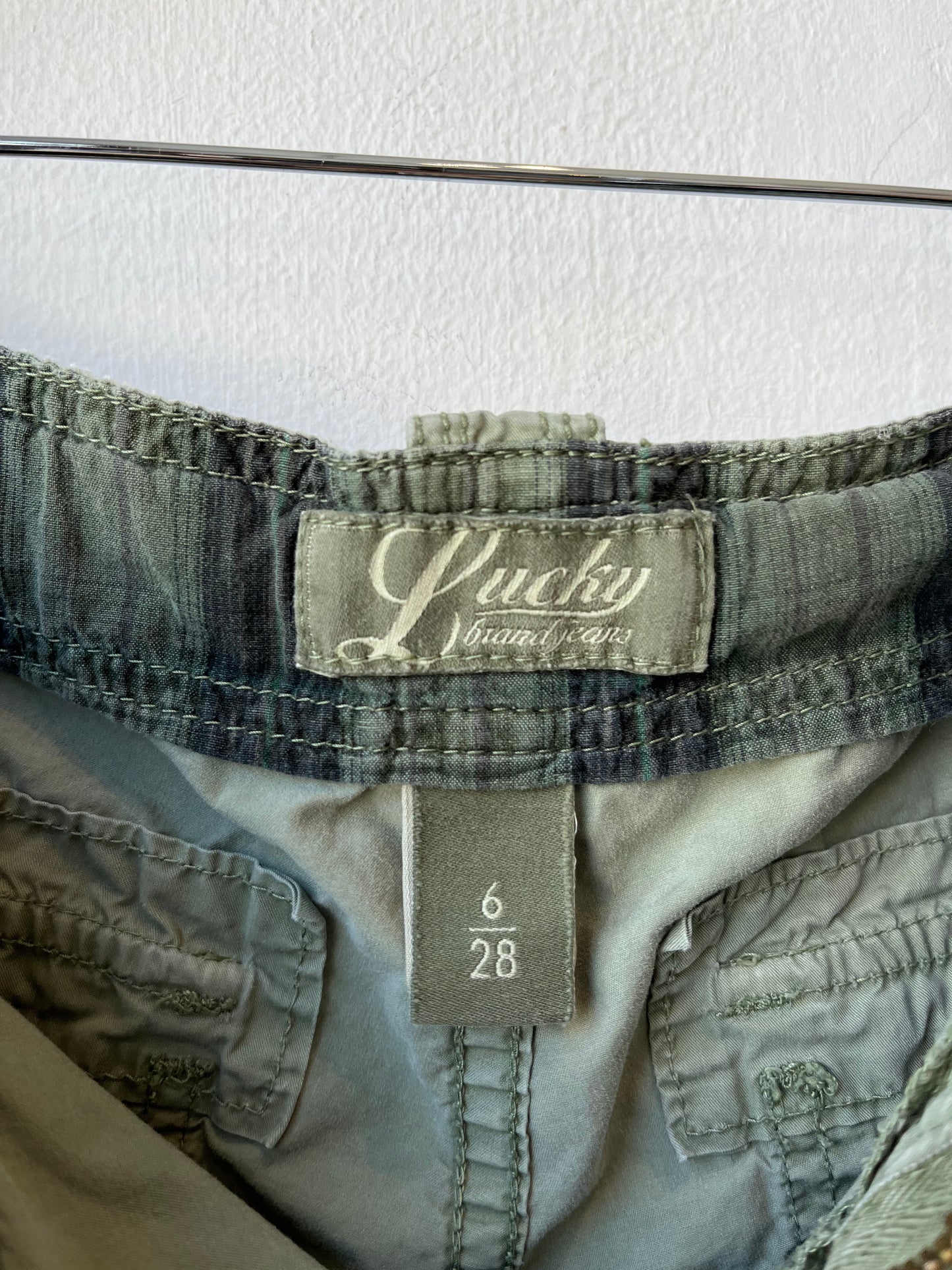 Y2K Low Rise Embellished Cargo Pants 28-31"
