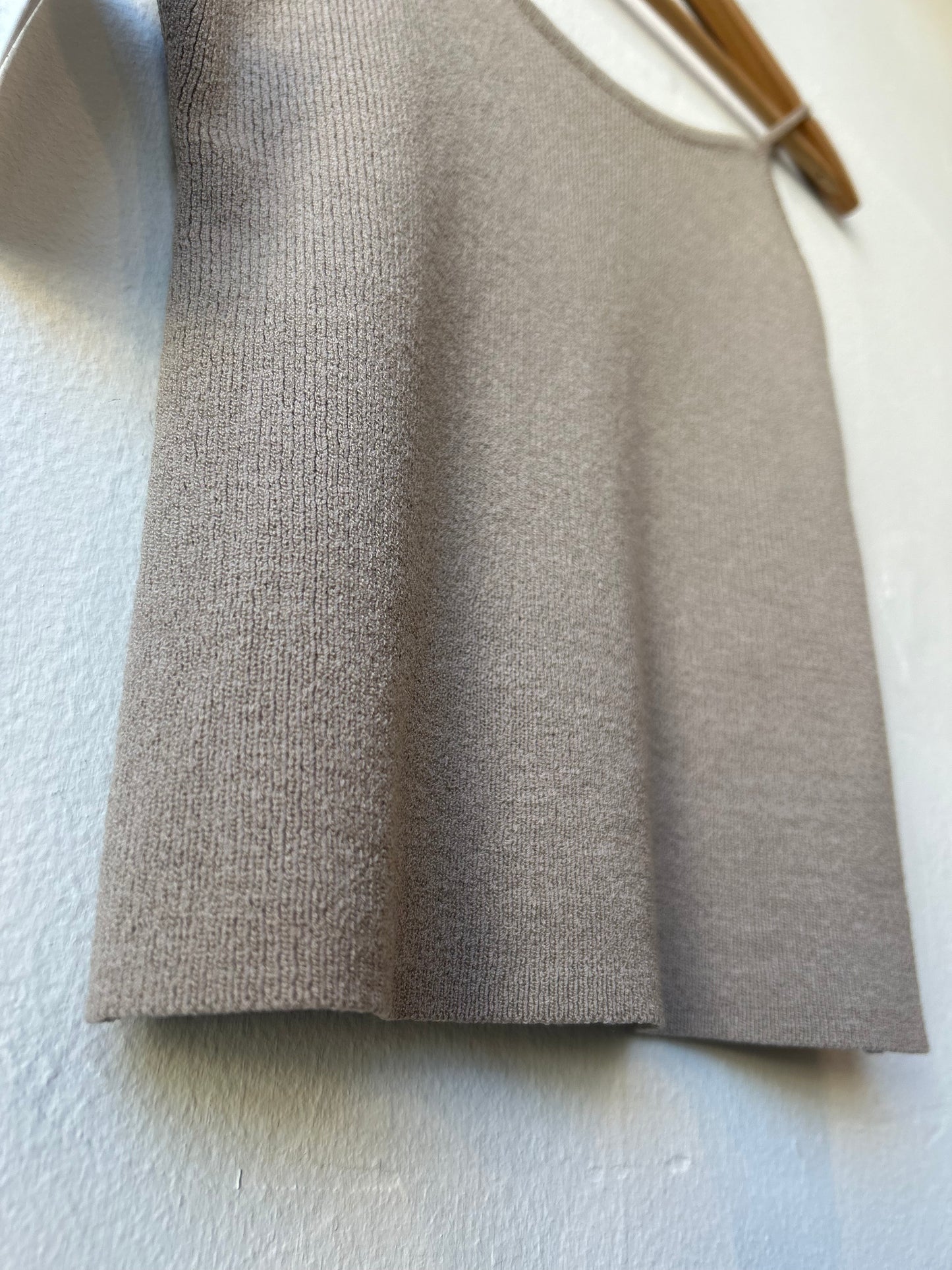 Y2K Tan Ribbed Camisole