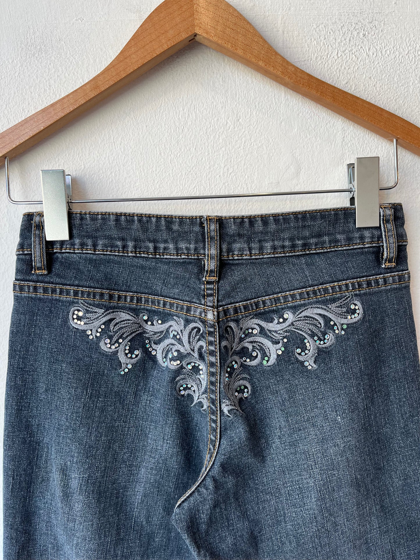 Y2K Cache Rhinestone Jeans 27"