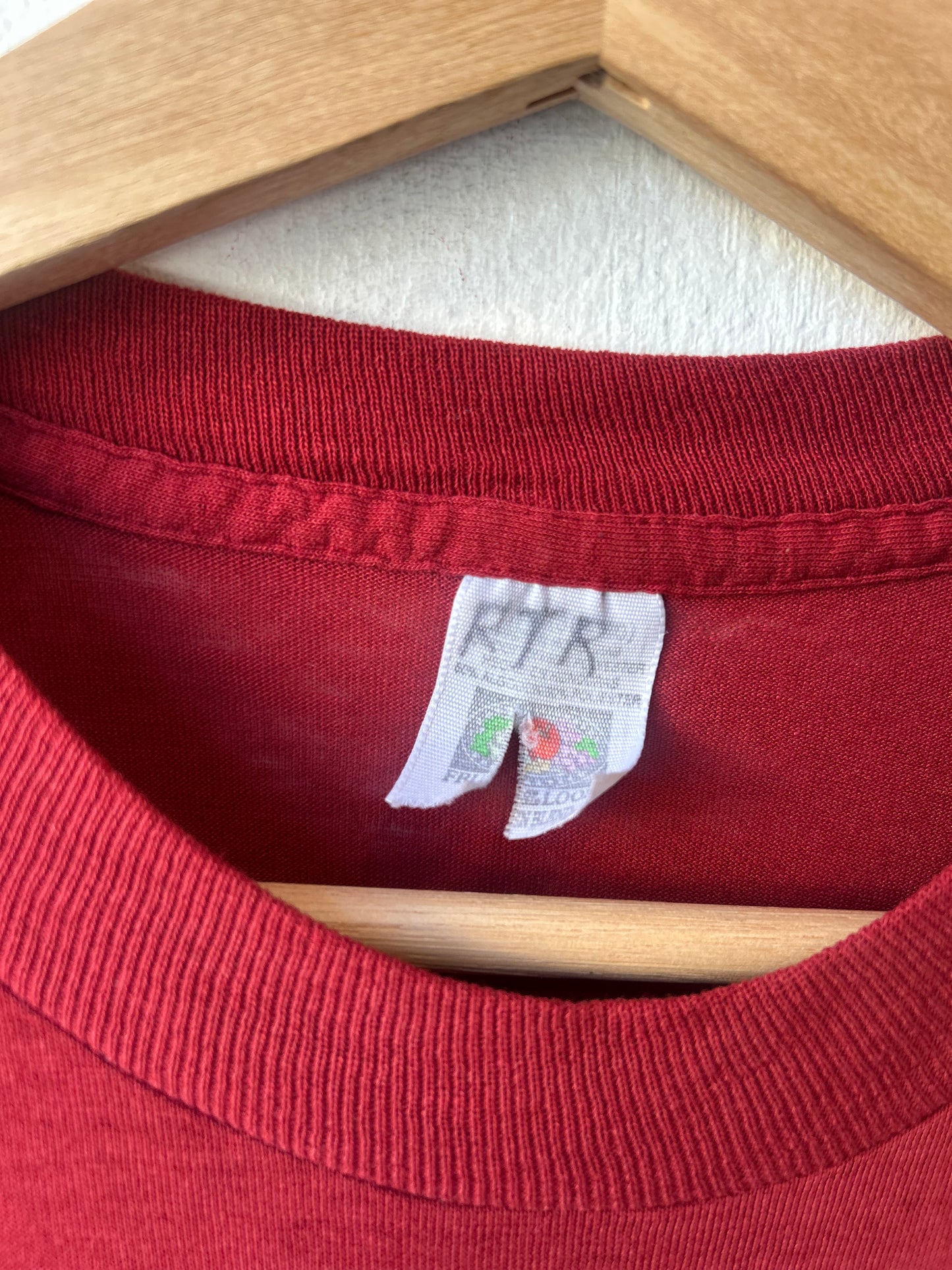 90's Red Pocket Tee