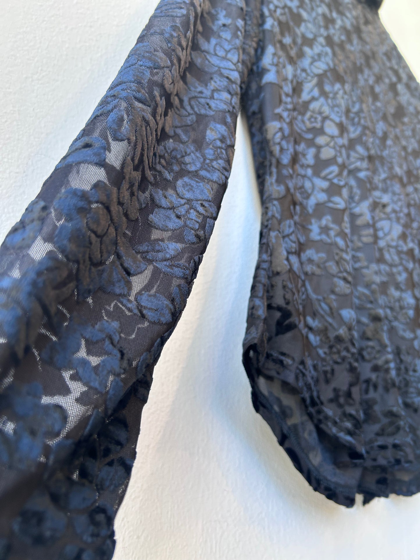 90's Floral Sheer Blouse