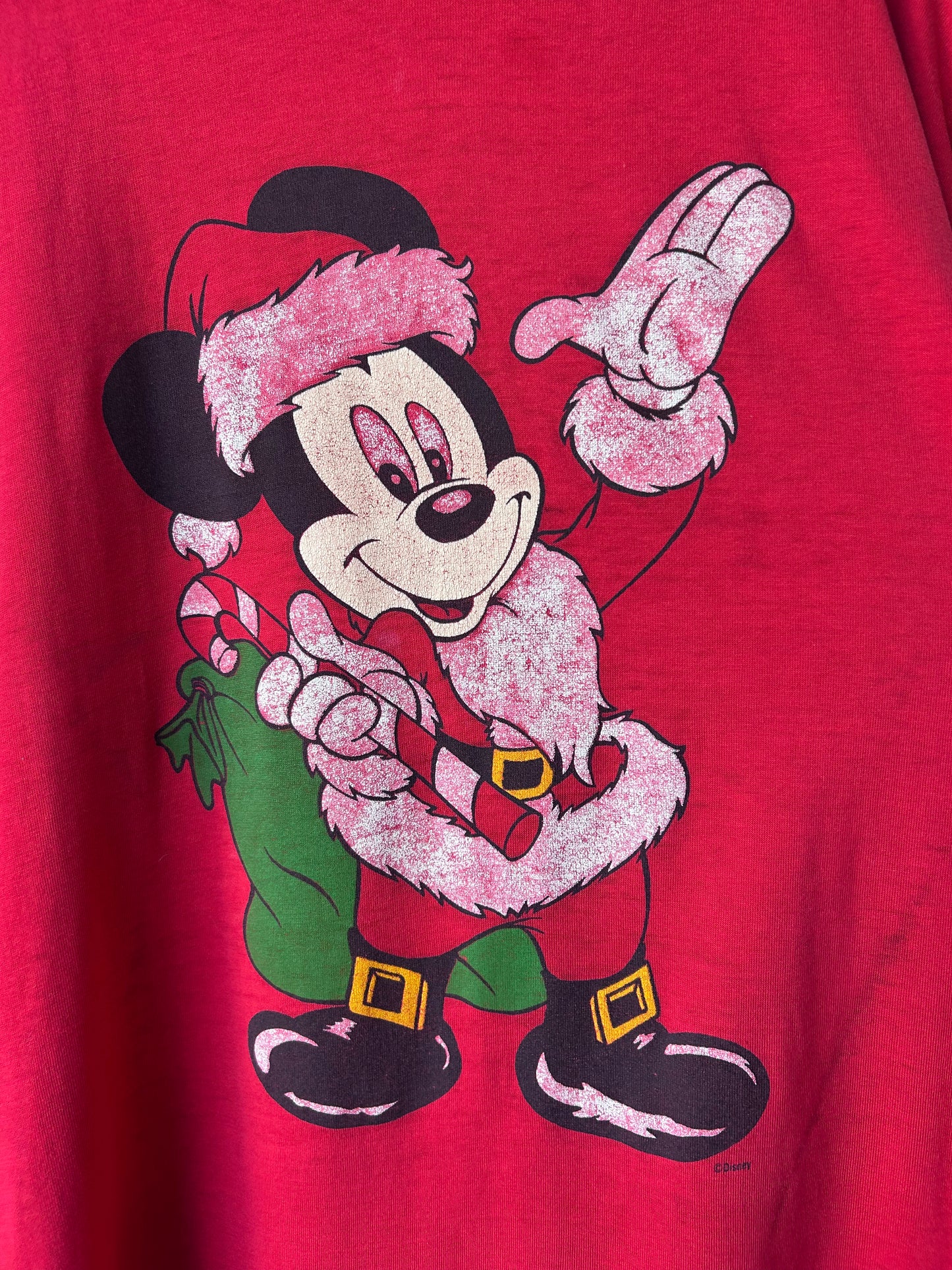 80's Christmas Mickey Sleep Shirt