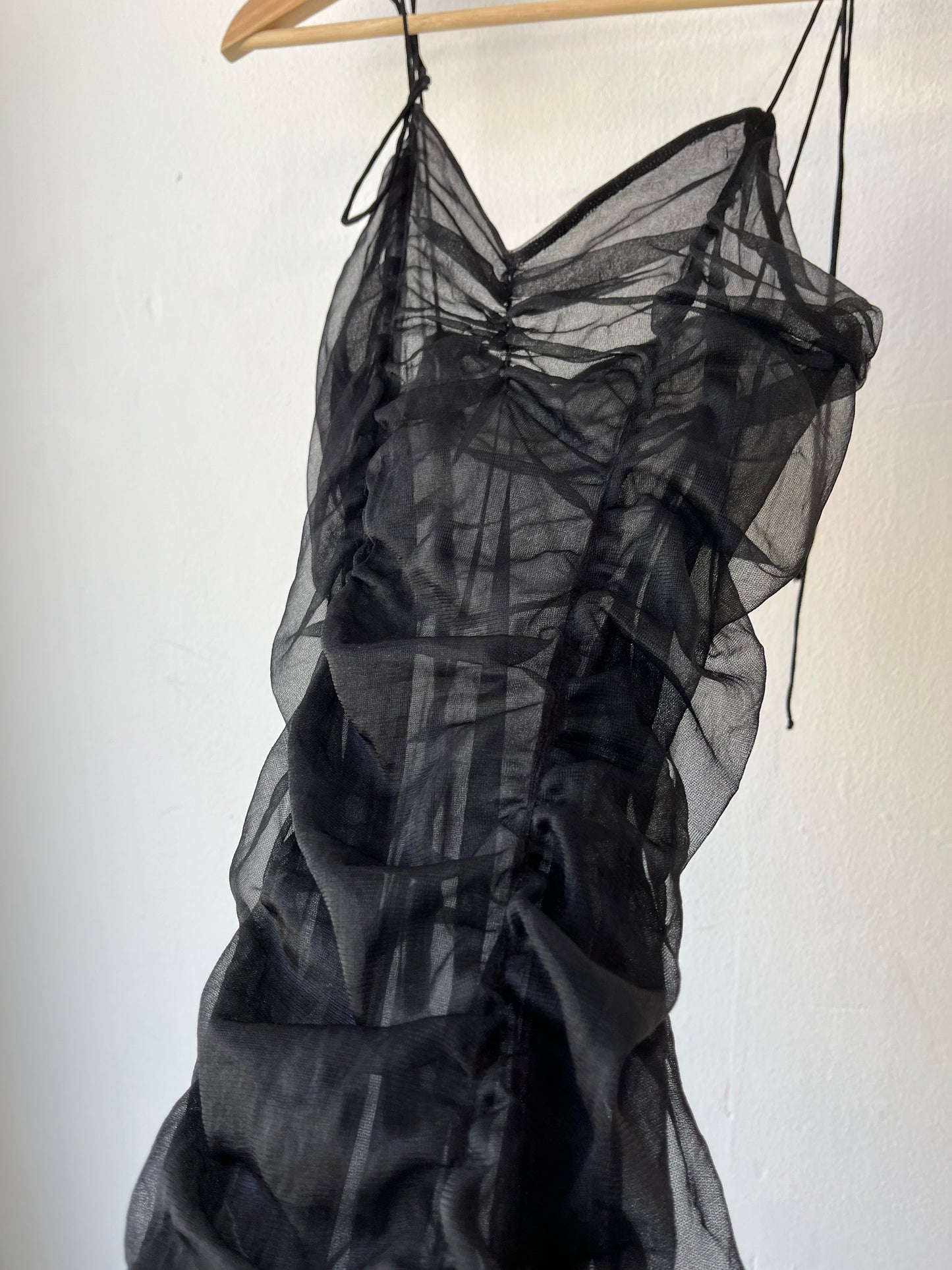 Y2K Sheer Black Dress