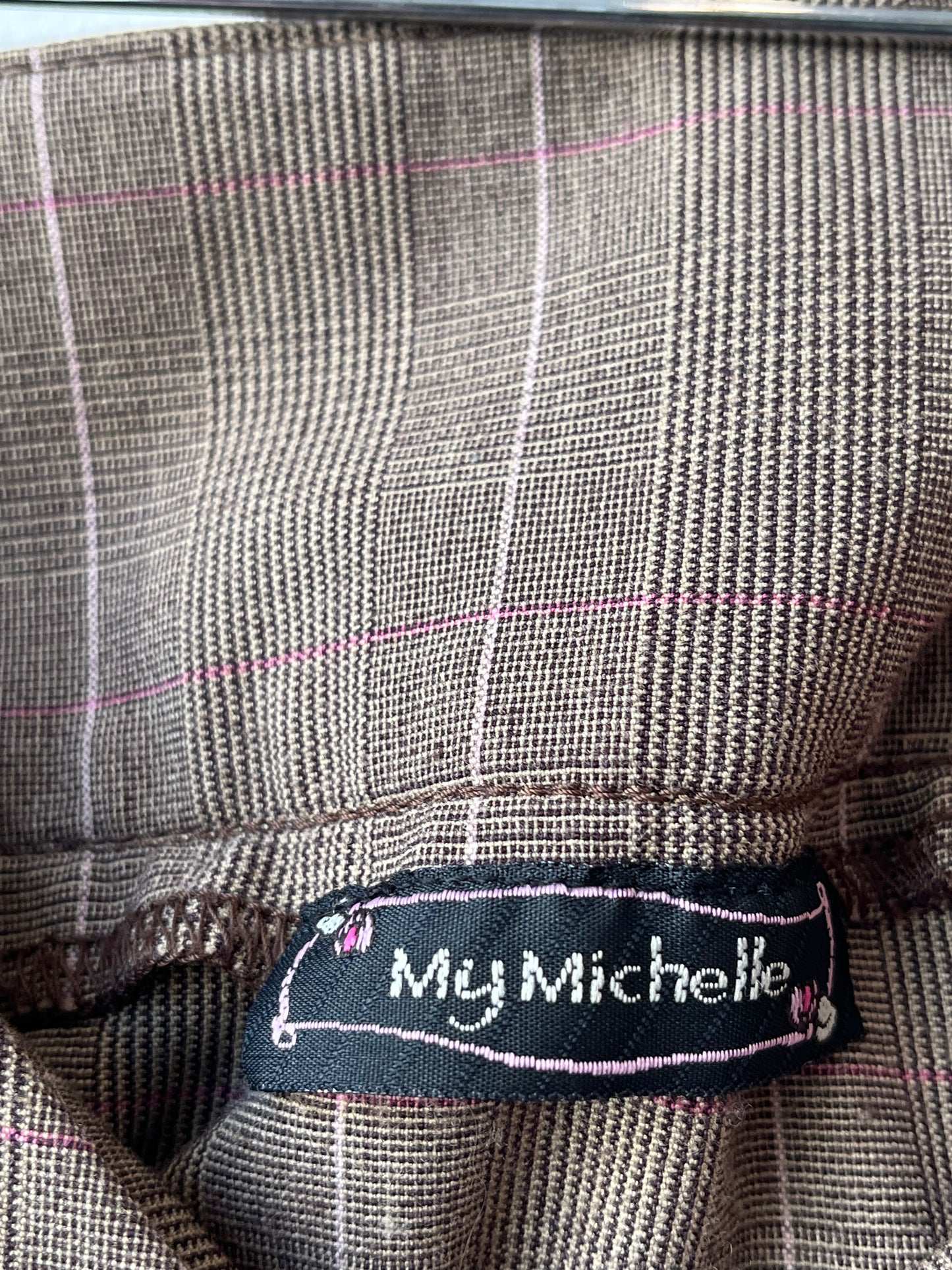 Y2K My Michelle Plaid Midi Skirt 31"