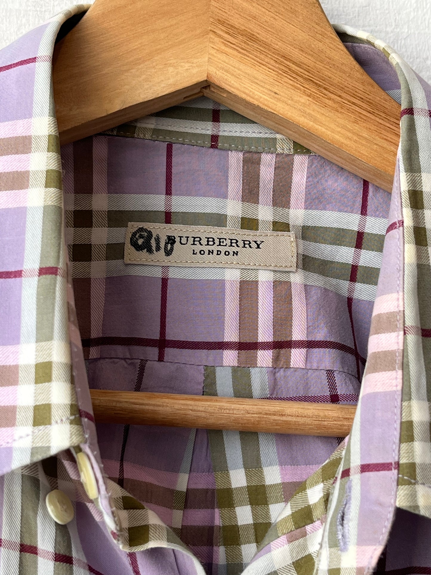 Y2K Burberry Button Down Shirt