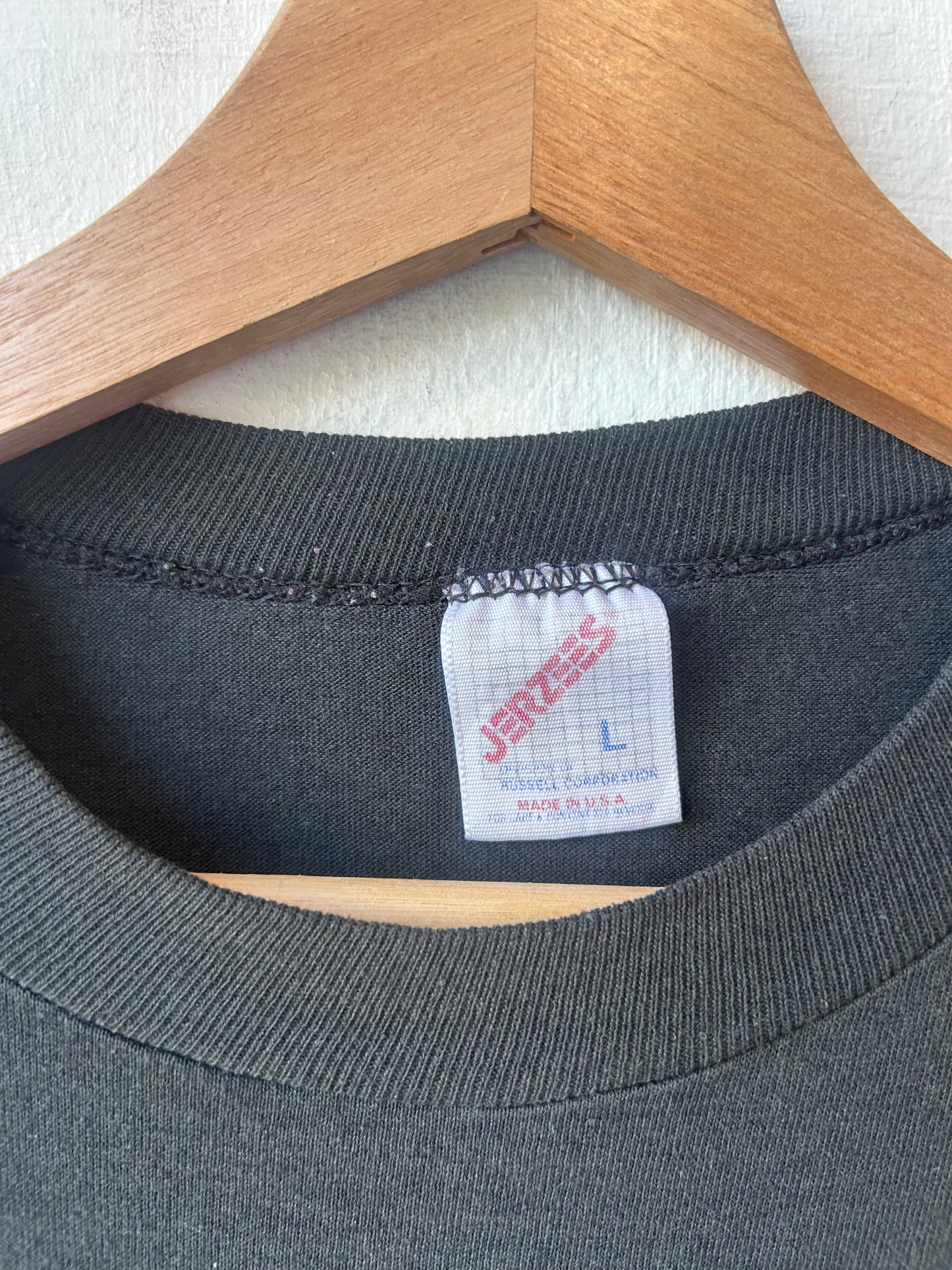 90's Black Pocket Tee