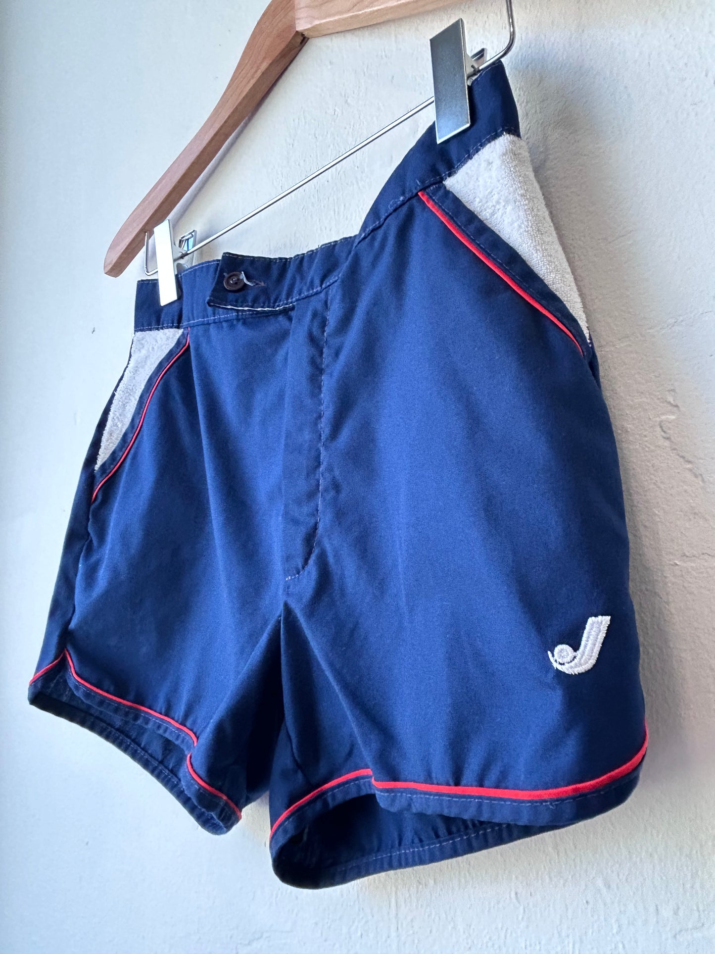 80's Cotton Red/White/Blue Shorts 29"