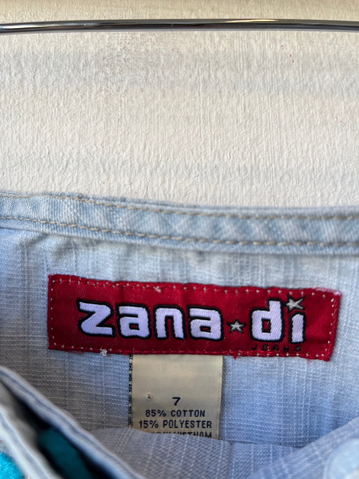 Y2K Zana Di Tiered Denim Skirt 30"