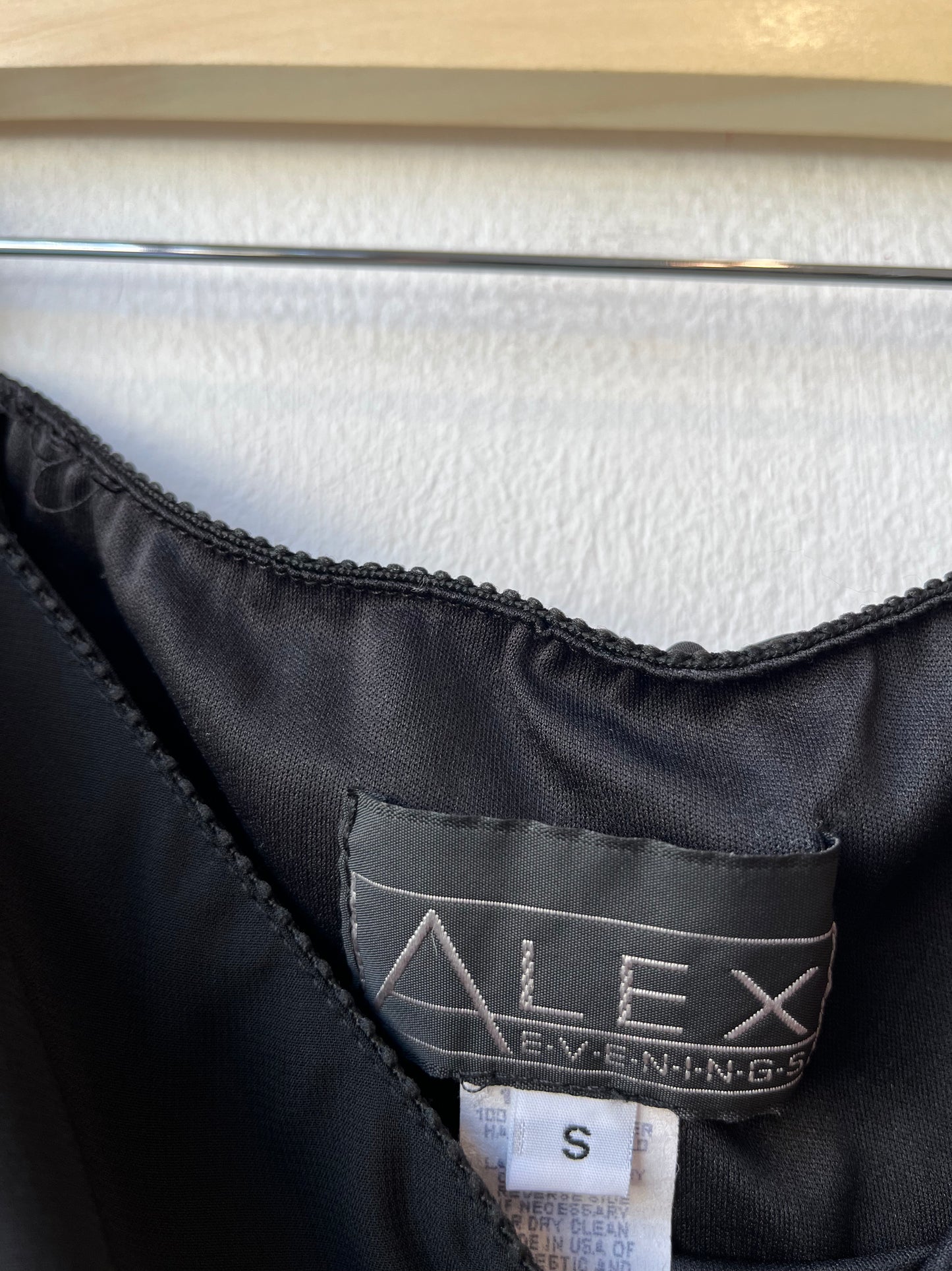 90's Asymmetrical Black Skirt 26-33"