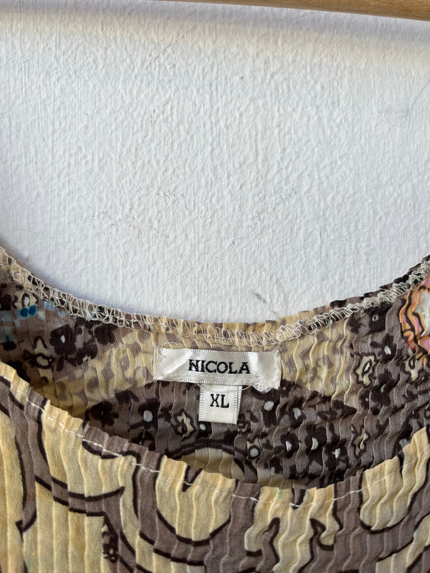 Y2K Pattern Scrunch Tank Top