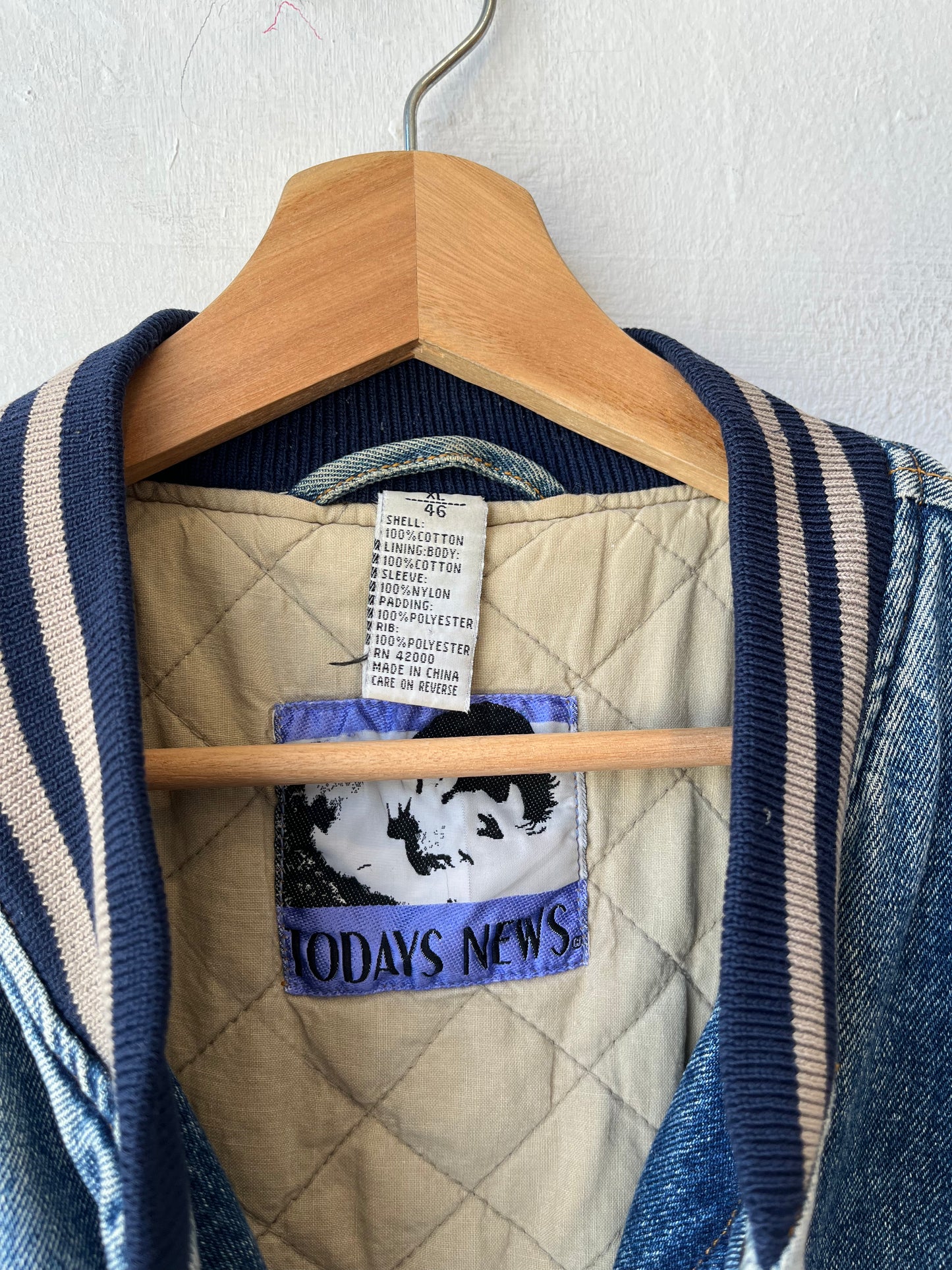 90's Denim Bomber Jacket