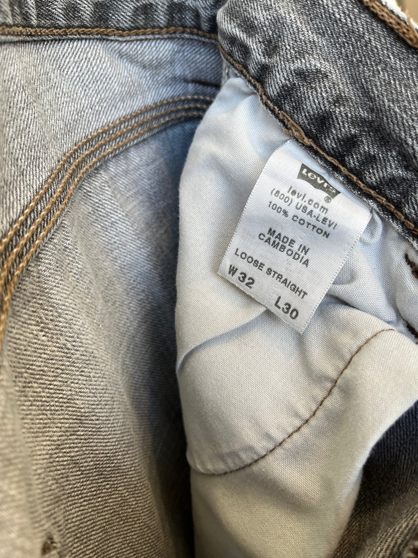 Y2K Gray Levi's Carpenter Jeans 32"