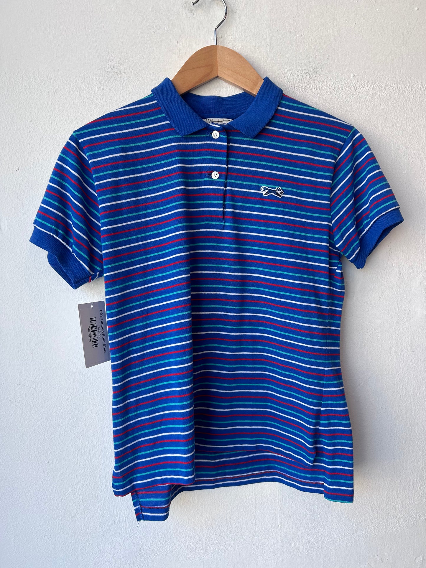 80’s Striped Polo Shirt