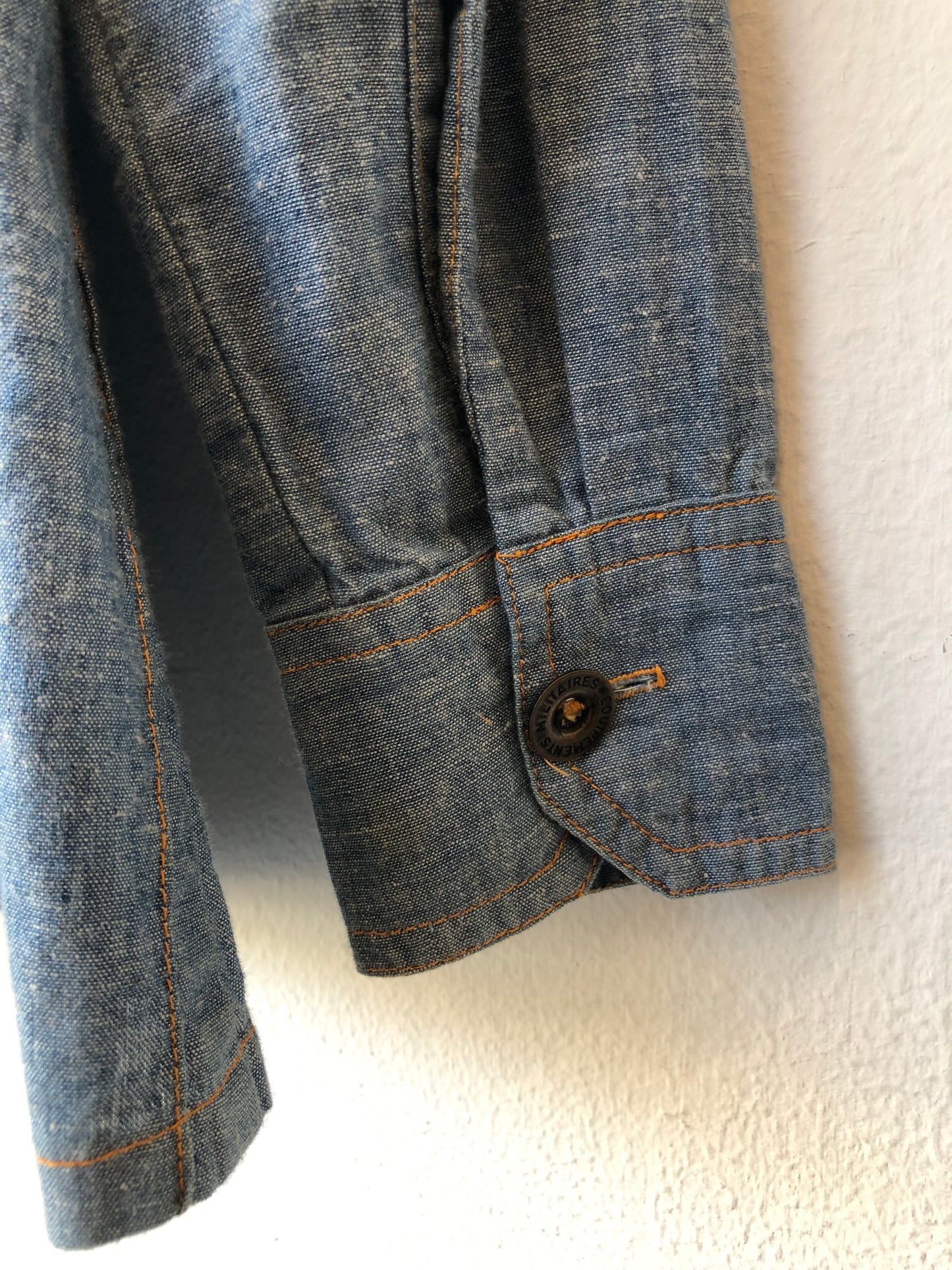 70's Girl Scout Denim Patch Shirt