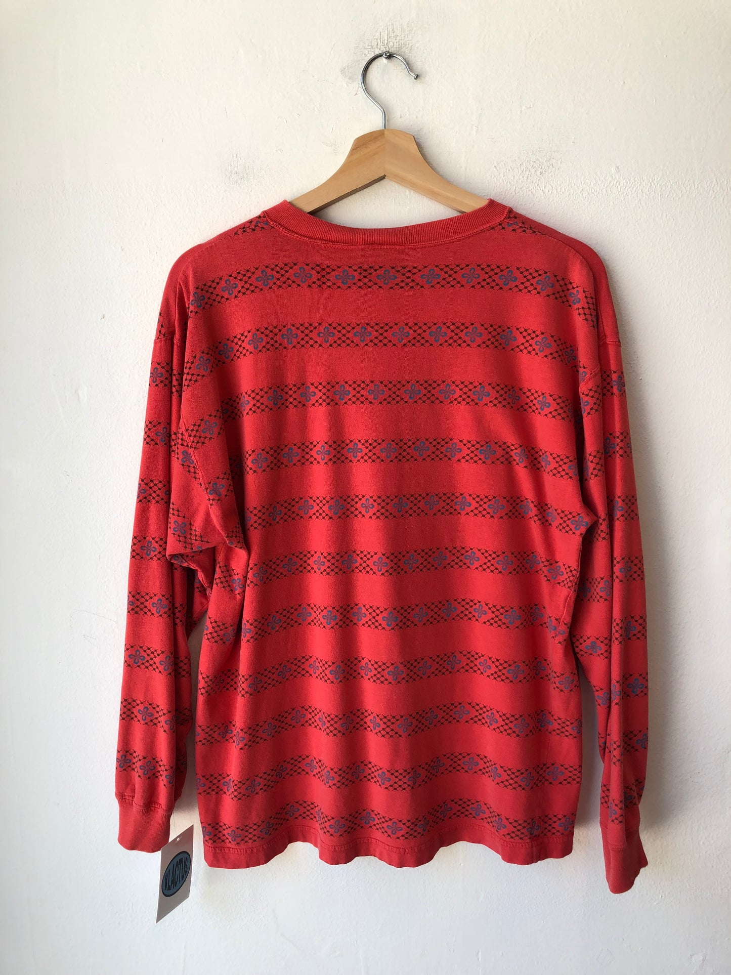 Y2K Striped Floral Shirt
