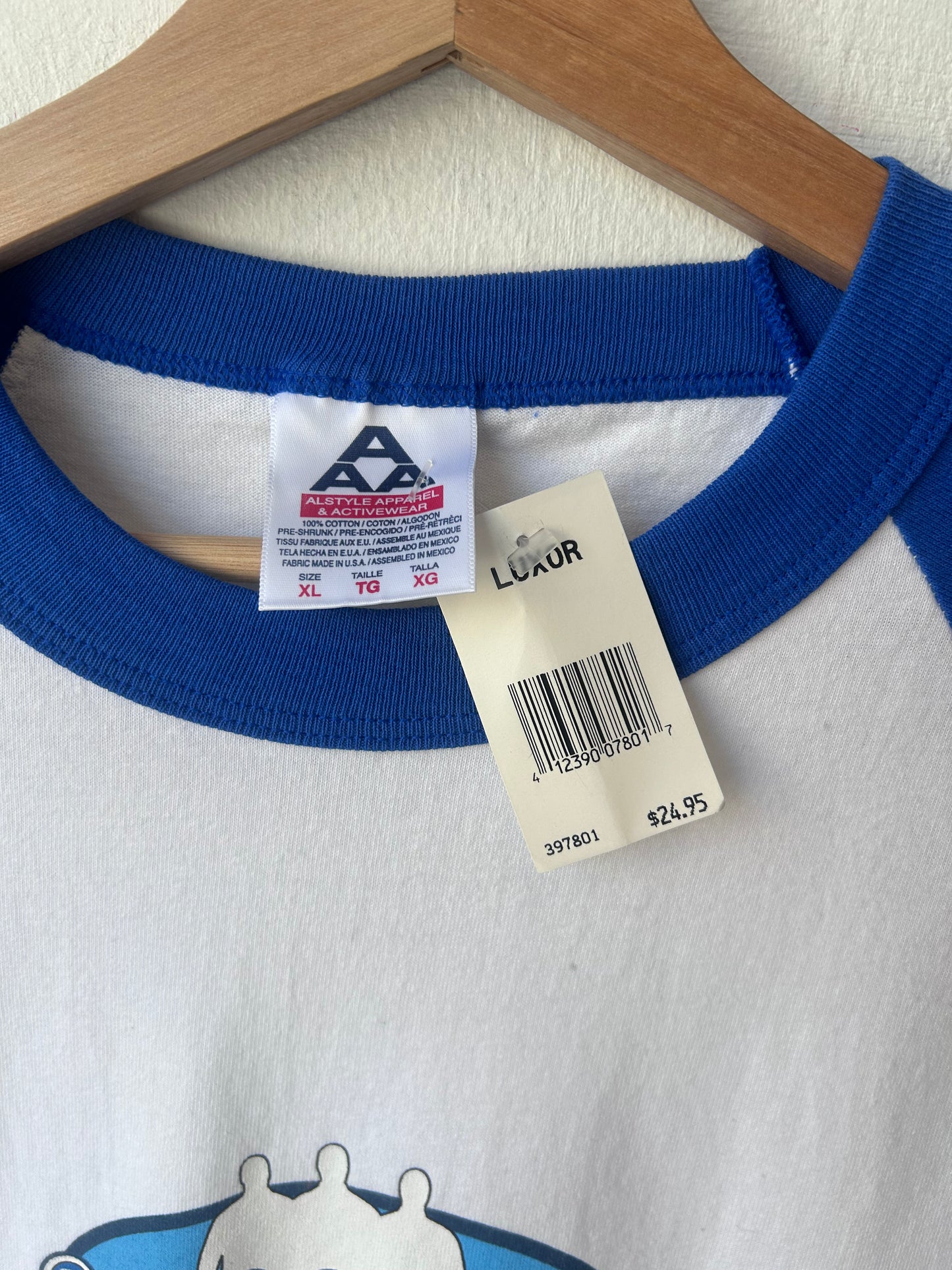Y2K Blue Man Group Raglan Shirt