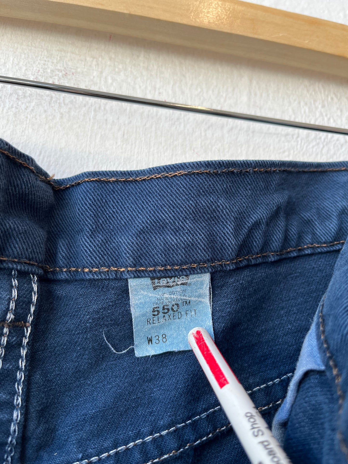 90's Levi's Orange Tab Blue Shorts 36"