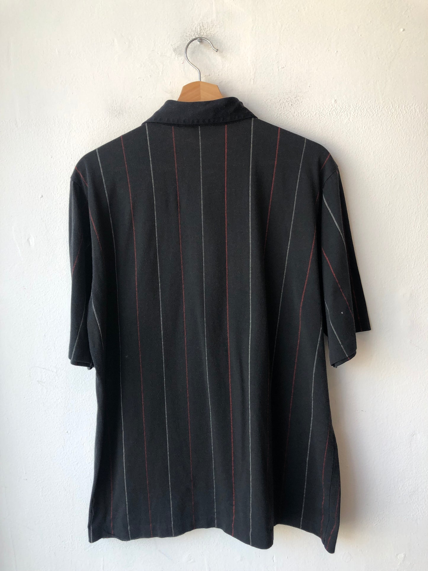 90's Red / White Striped Polo