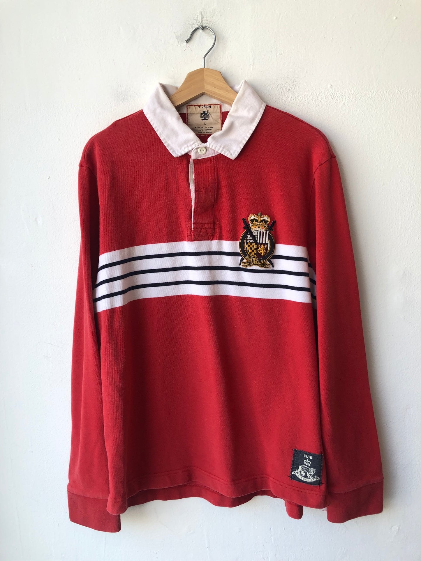 Y2K Striped Red Rugby