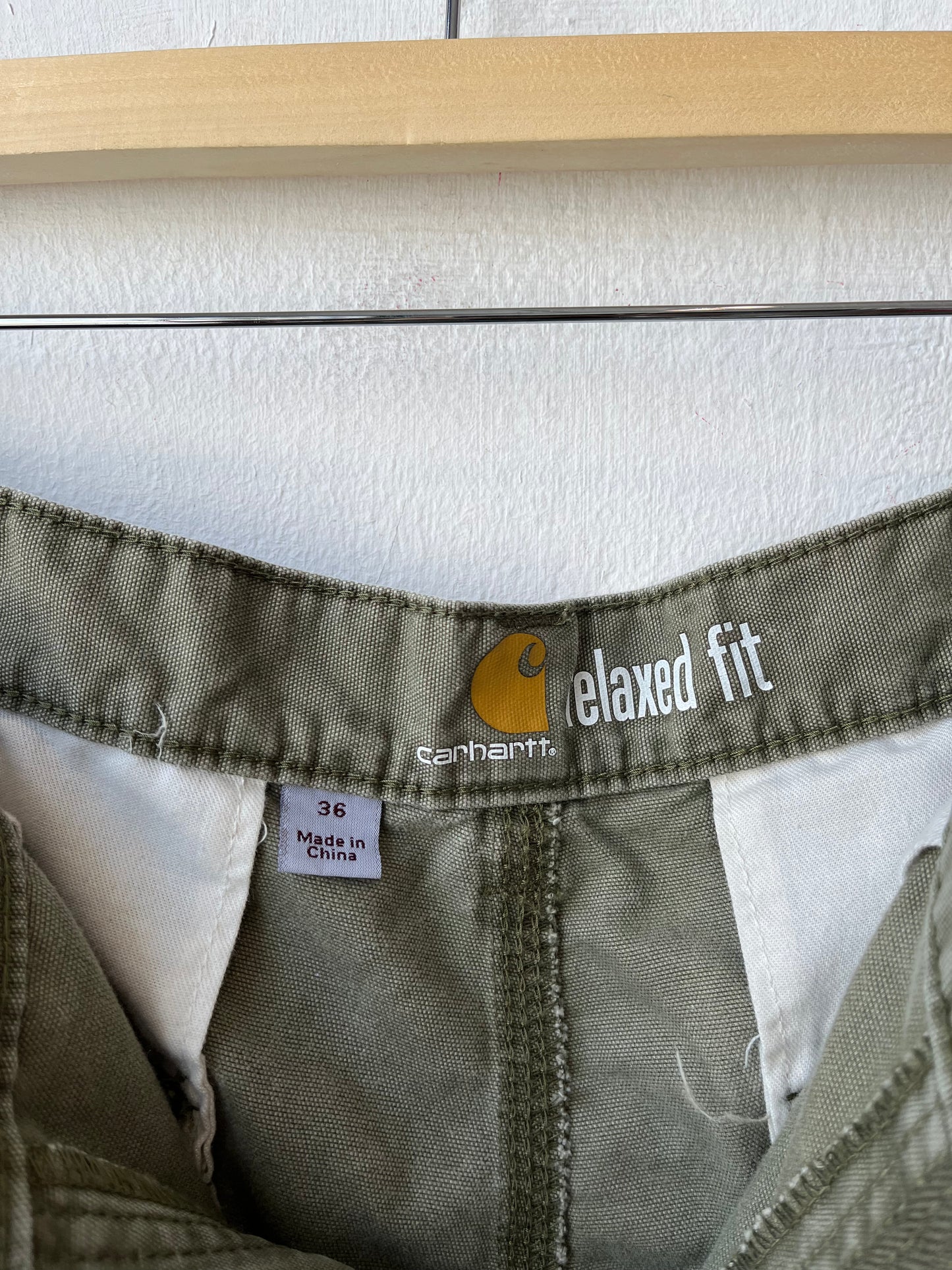 Y2K Green Carhartt Shorts 32"