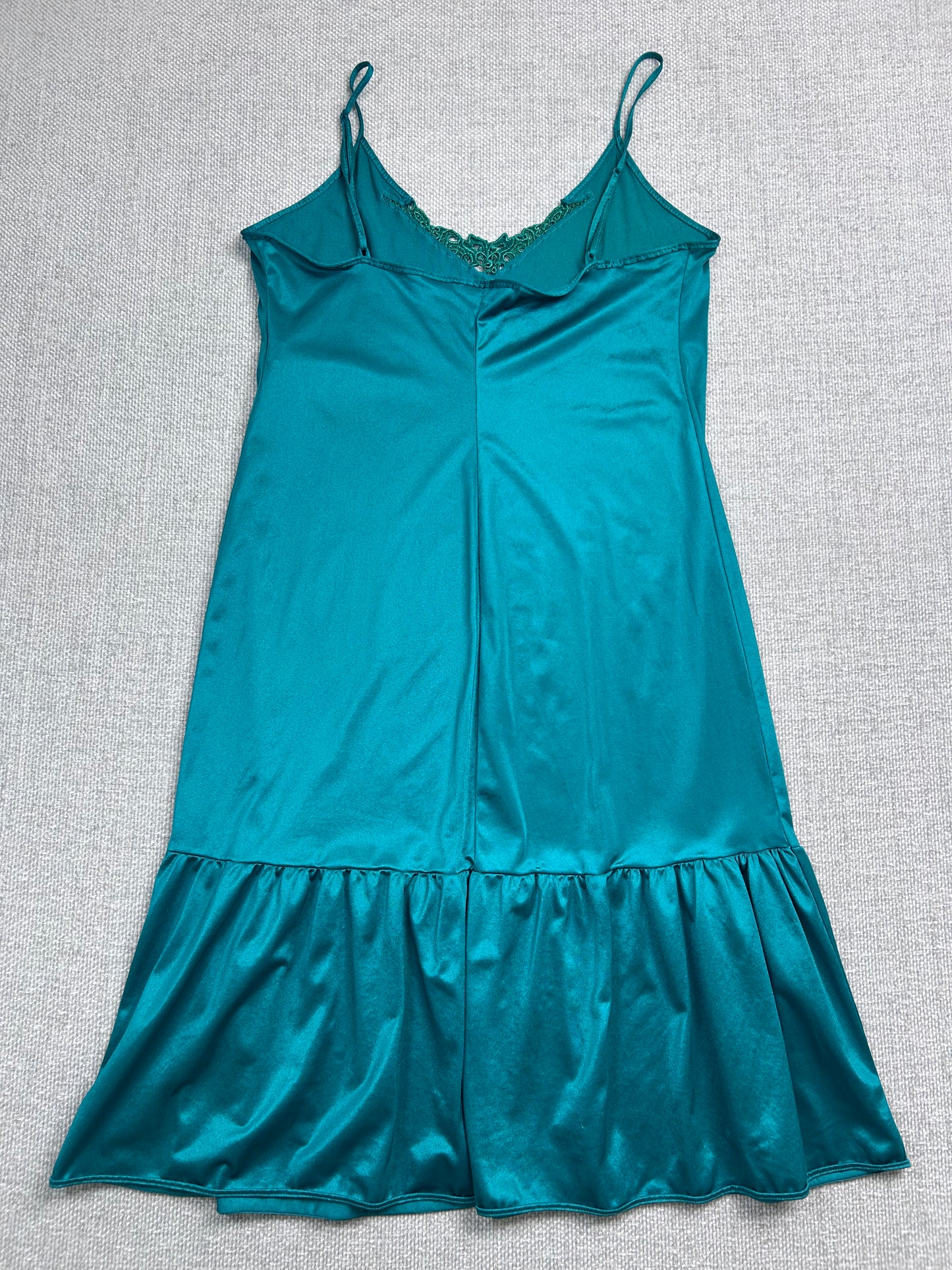 80's Teal Slip Dress