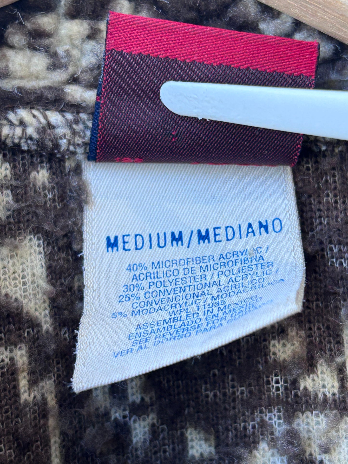 Y2K Brown Fleece Sweater