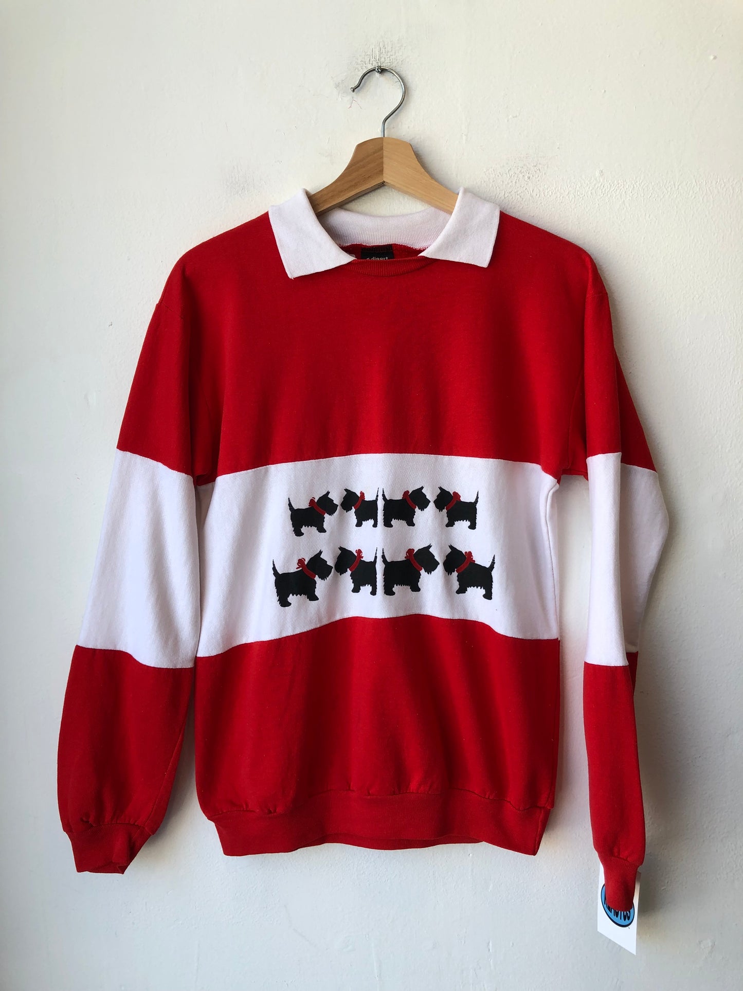 90's Yorkie Collared Sweatshirt