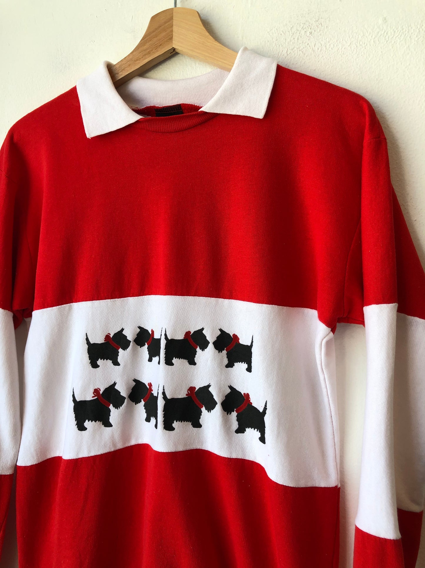 90's Yorkie Collared Sweatshirt