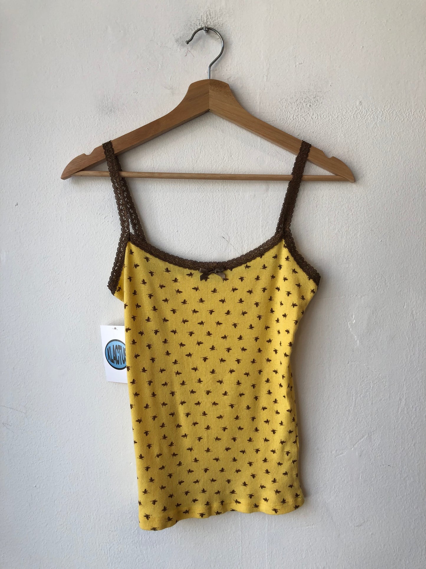 Y2K Yellow Butterfly Tank